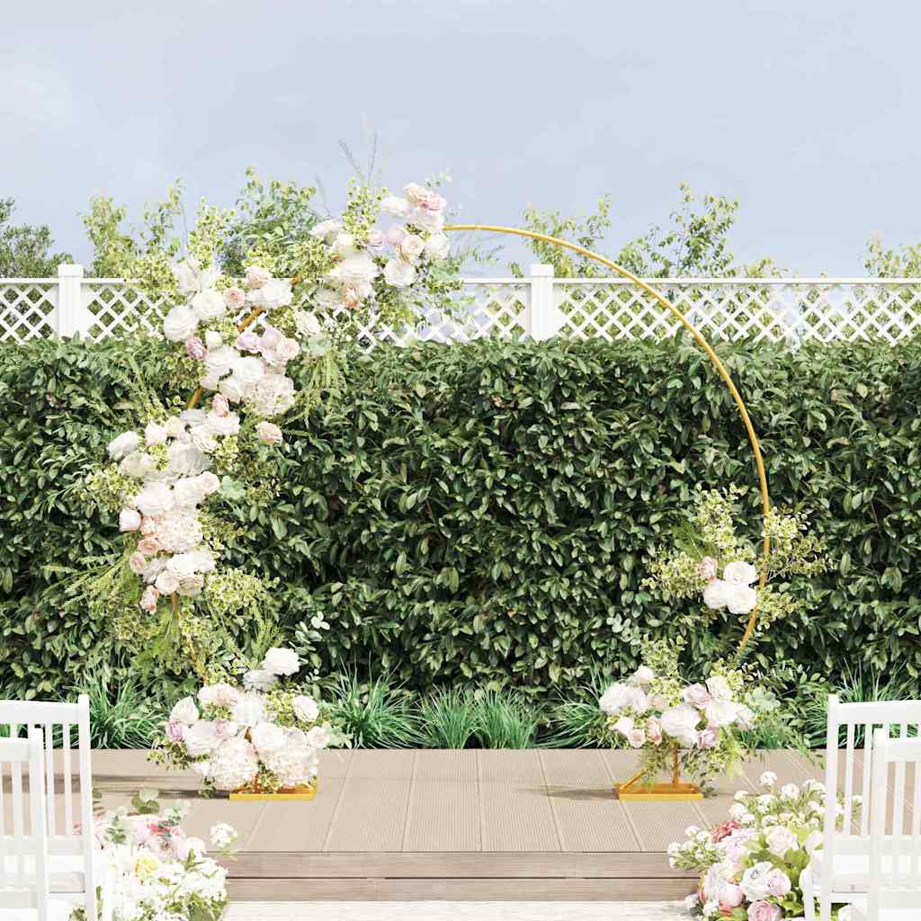 Wedding Arch Gold 220 x 45 x 200 cm Steel