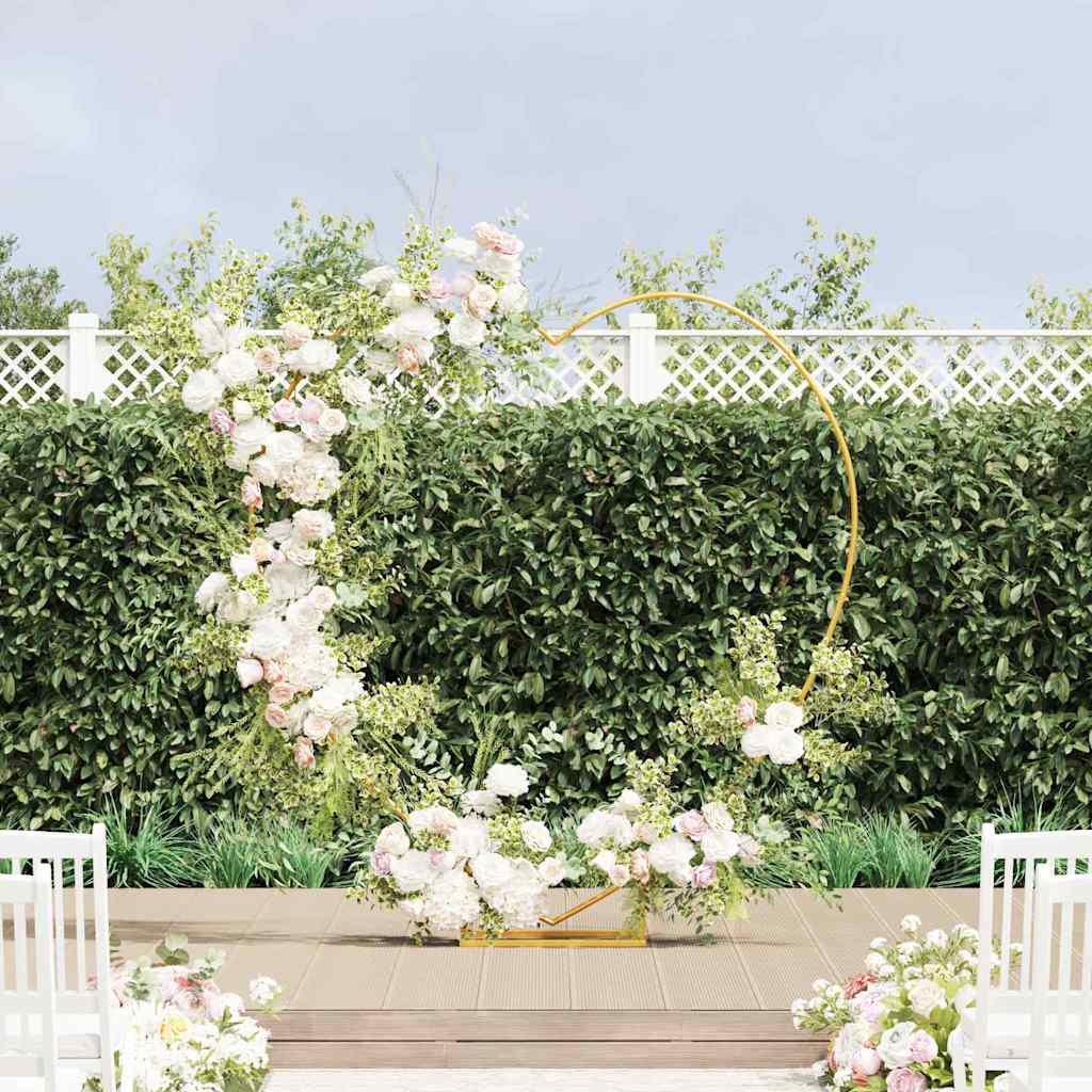 Wedding Arch Gold 195 x 35 x 211 cm Steel