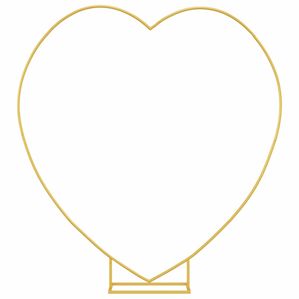 Wedding Arch Gold 195 x 35 x 211 cm Steel