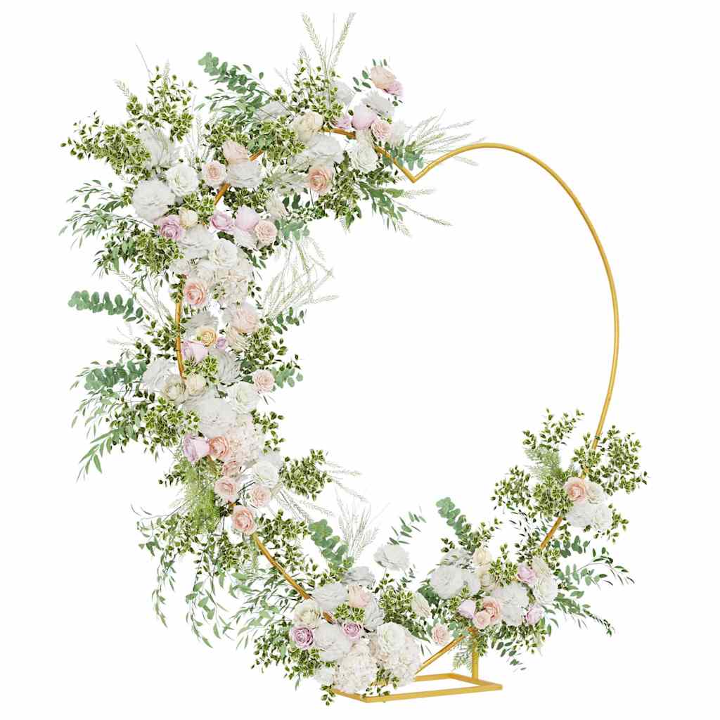 Wedding Arch Gold 195 x 35 x 211 cm Steel