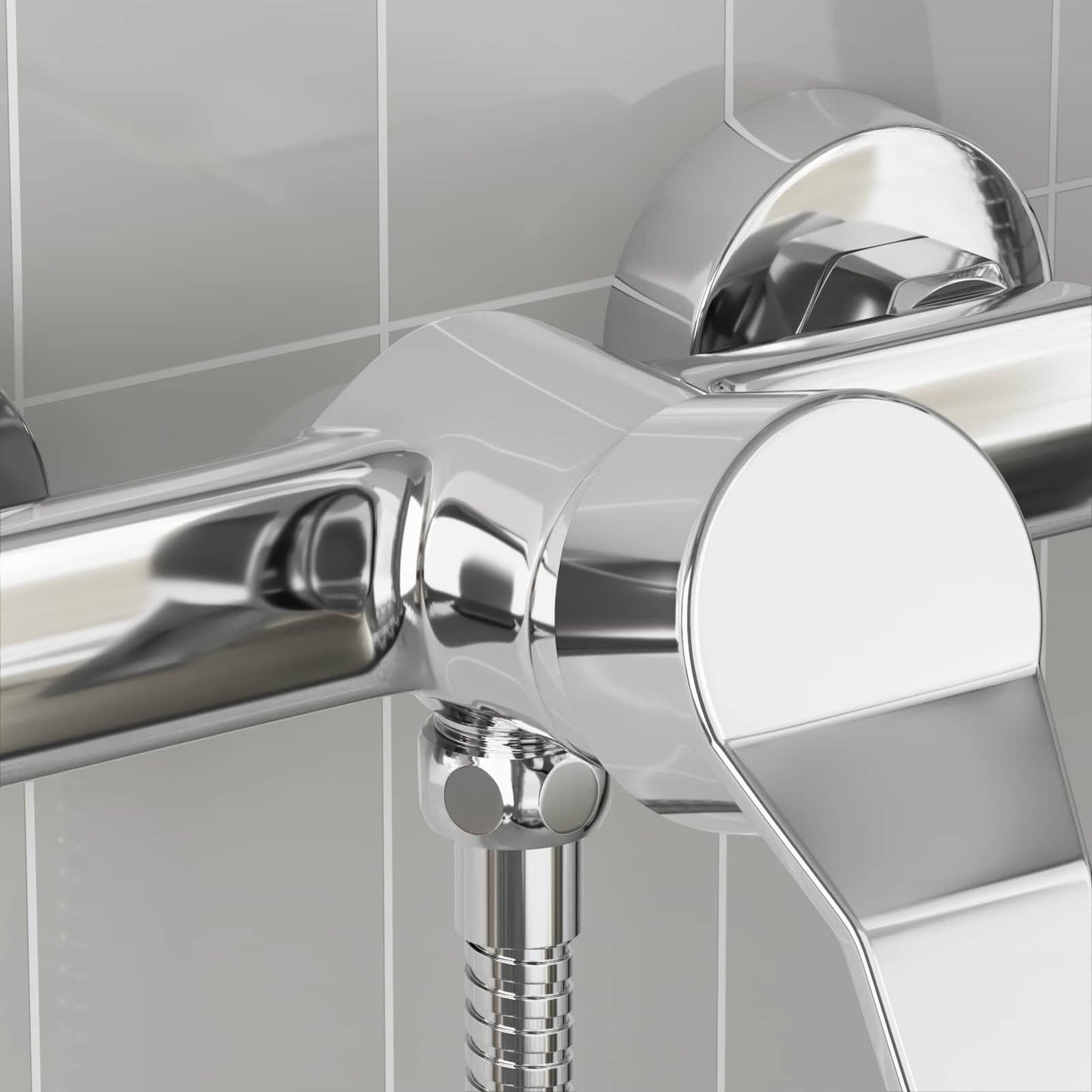 Shower Mixer Tap Chrome G 1 / 2 inches Brass