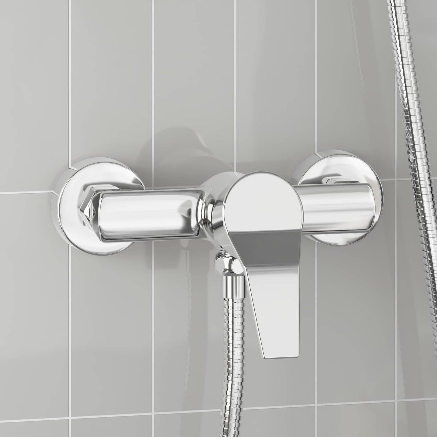Shower Mixer Tap Chrome G 1 / 2 inches Brass