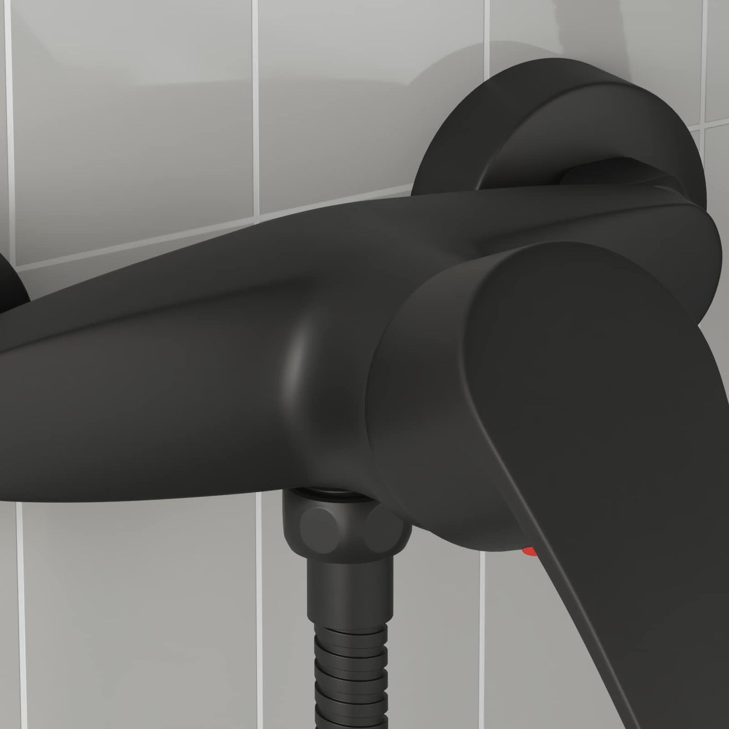 Shower Mixer Tap Black G 1 / 2 inches