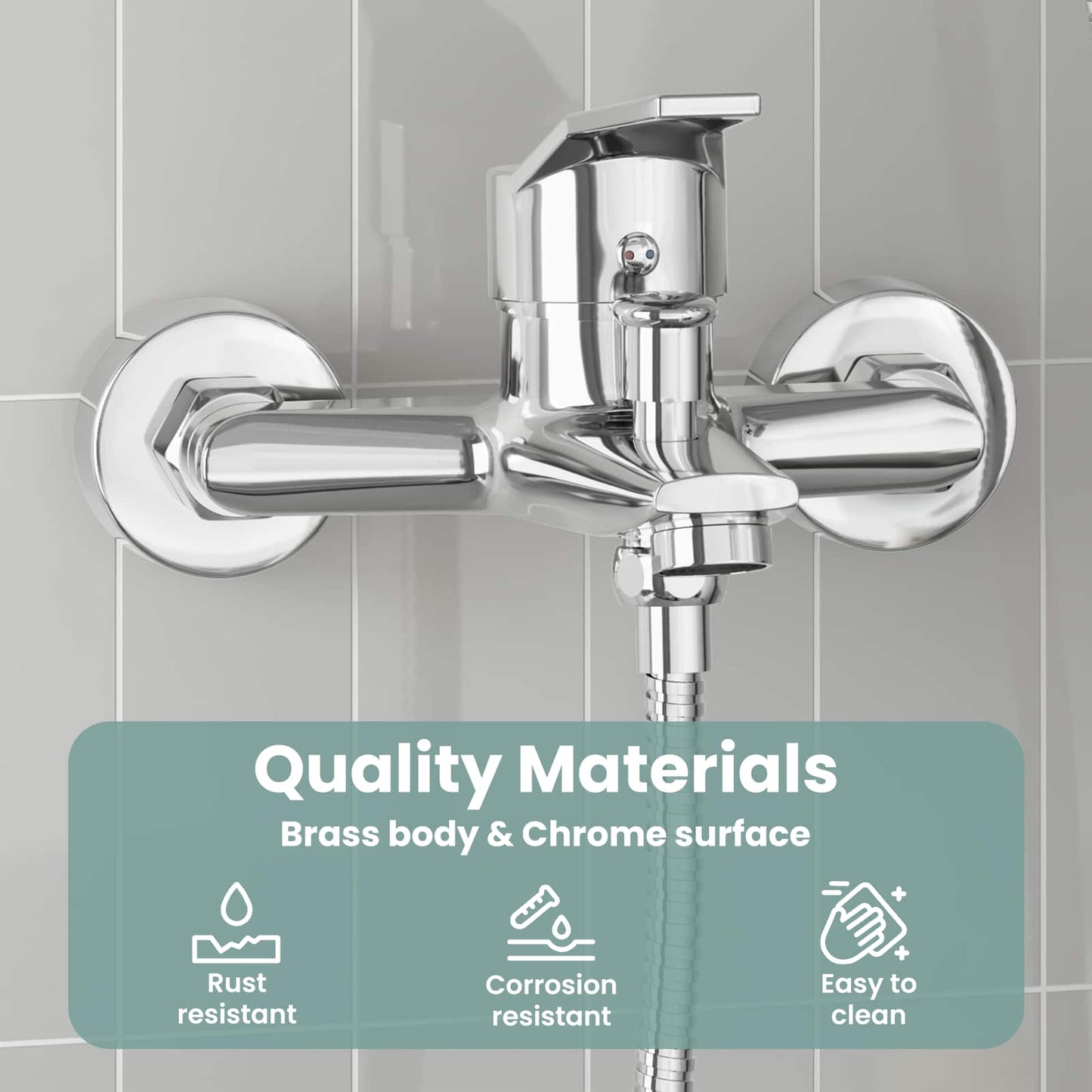 Shower Mixer Tap Chrome G 1 / 2 inches