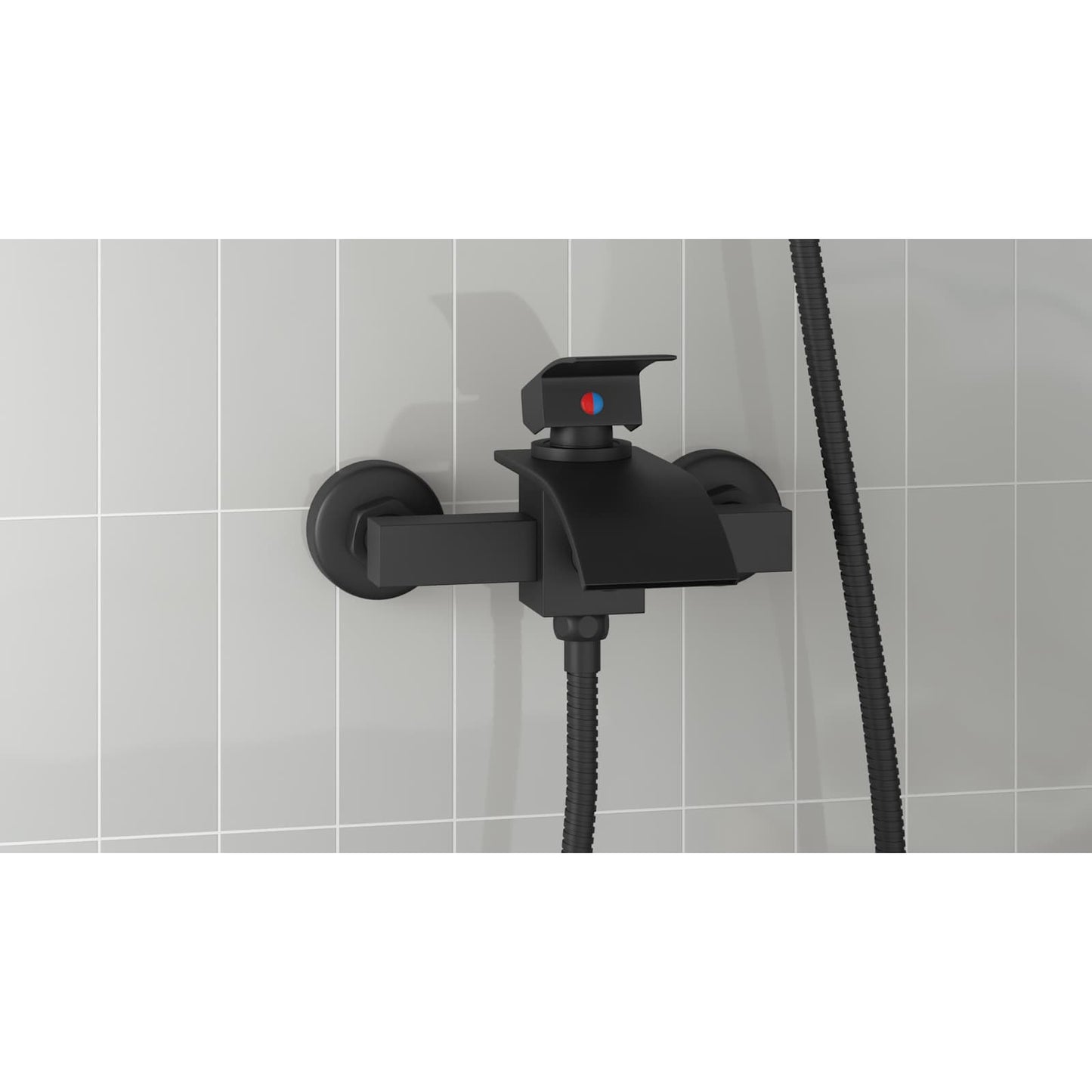 Shower Mixer Tap Black G 1 / 2 inches