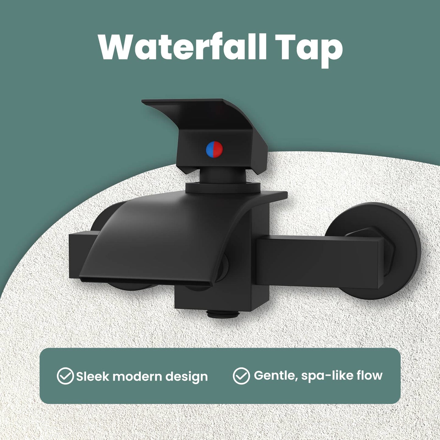 Shower Mixer Tap Black G 1 / 2 inches