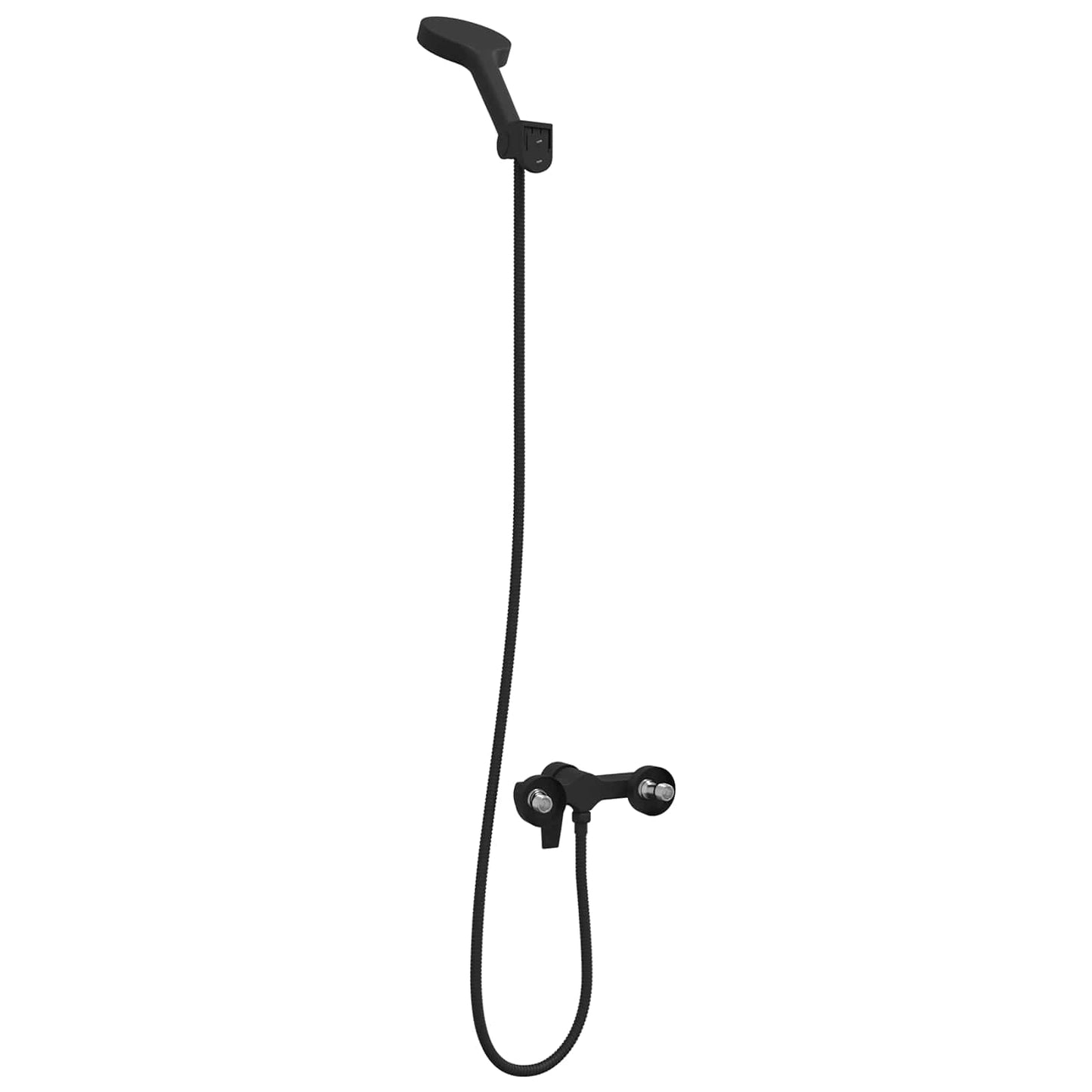Shower Head Set Black G 1 / 2 inches Brass