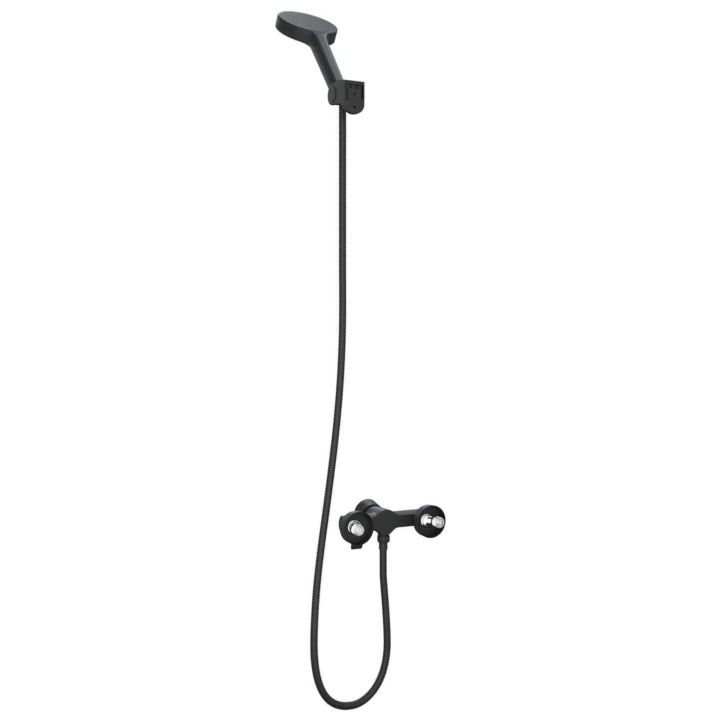Shower Head Set Black G 1 / 2 inches Brass