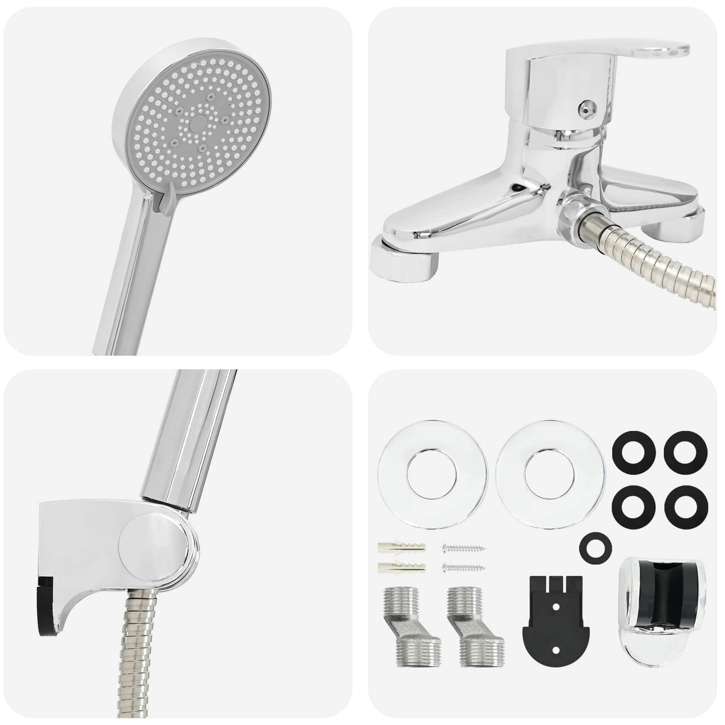 Shower Head Set Chrome G 1 / 2 inches