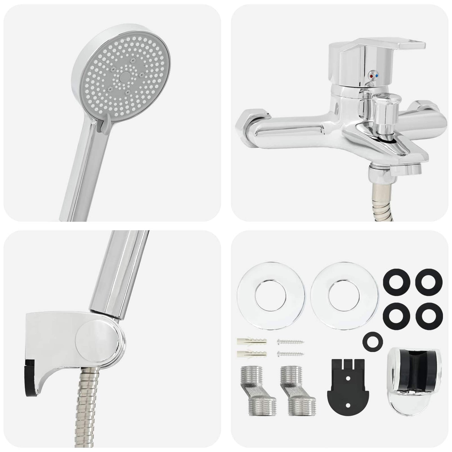 Shower Head Set Chrome G 1 / 2 inches