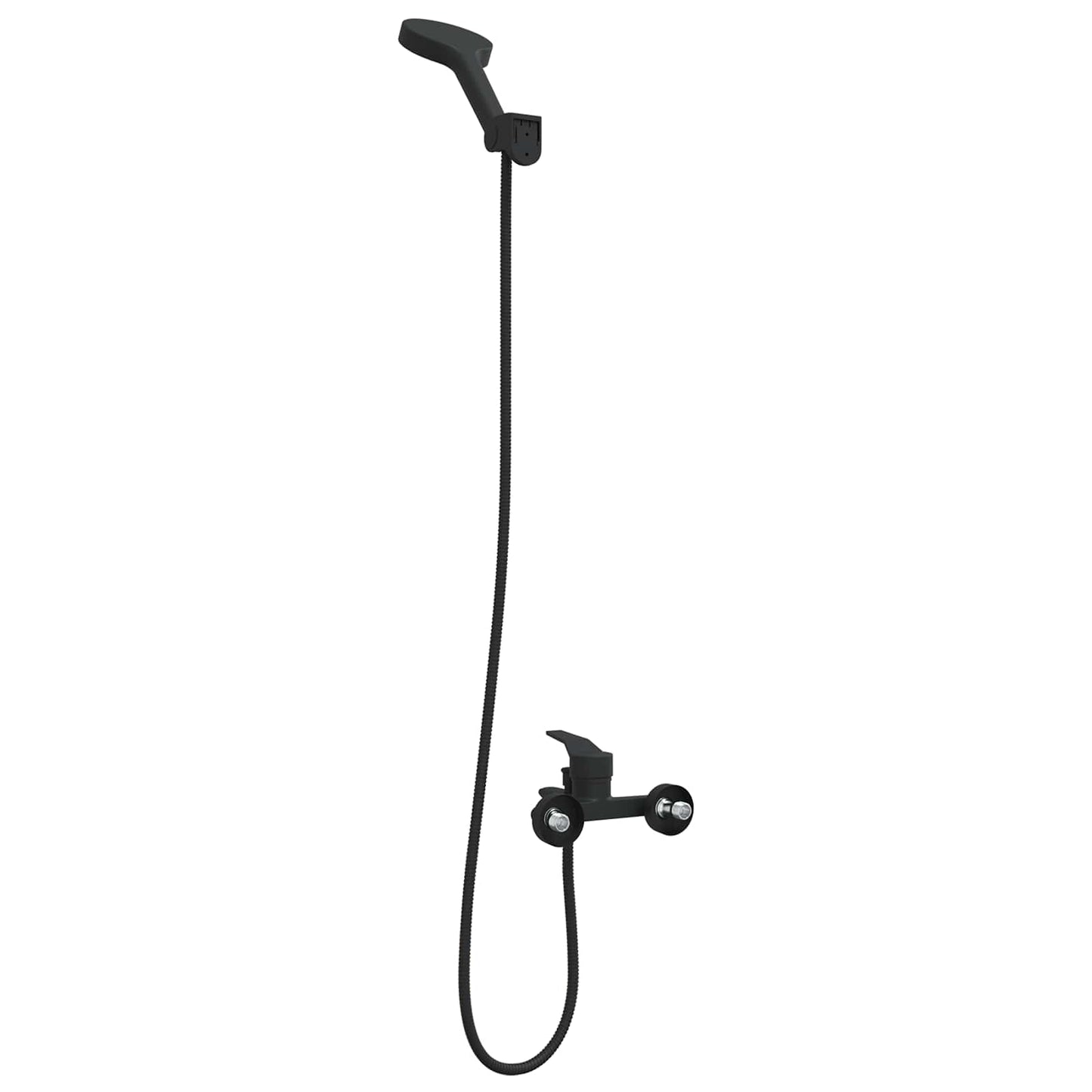 Shower Head Set Black G 1 / 2 inches