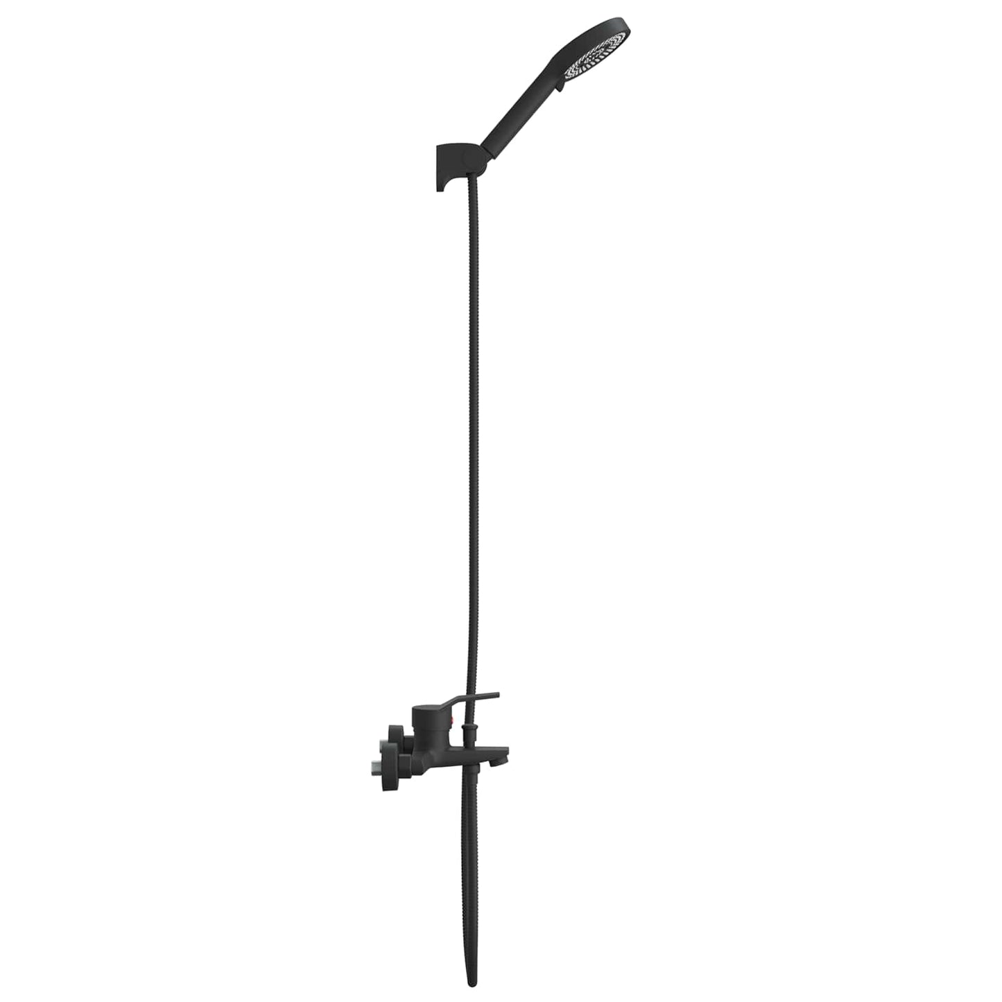 Shower Head Set Black G 1 / 2 inches