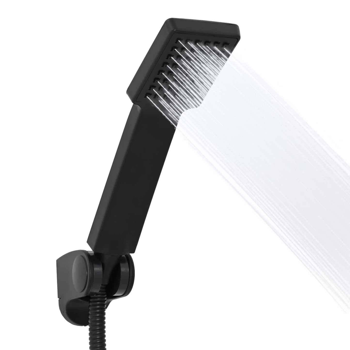 Shower Head Set Black G 1 / 2 inches