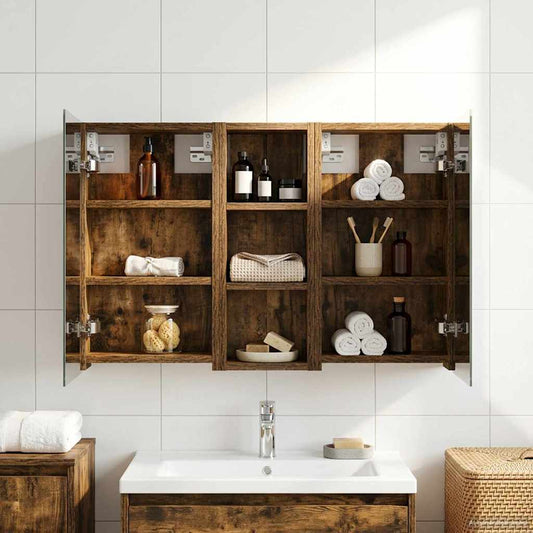 Bathroom Cabinet Set 3 pcs 80 x 10.5 x 50 cm Engineered wood