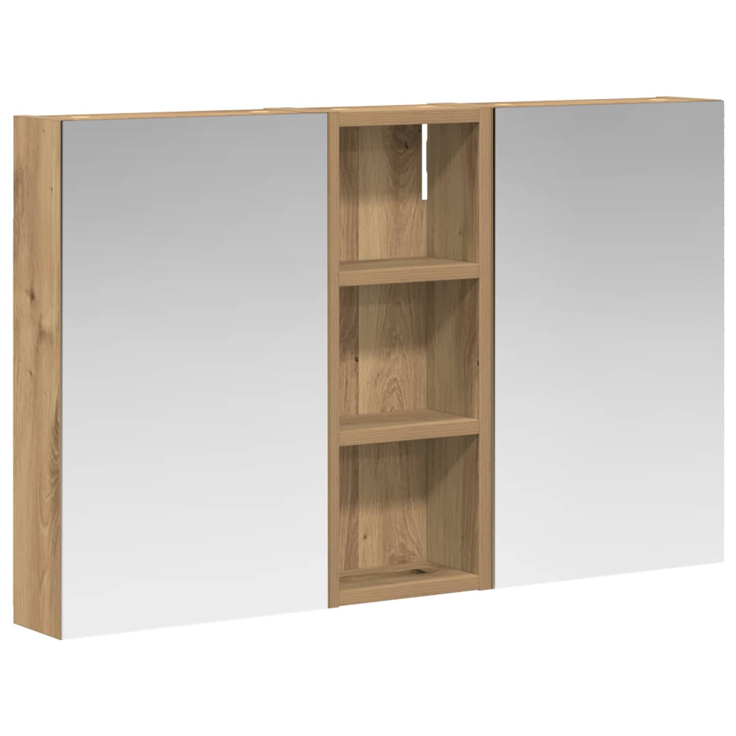 Bathroom Cabinet Set 3 pcs 80 x 10.5 x 50 cm Engineered wood