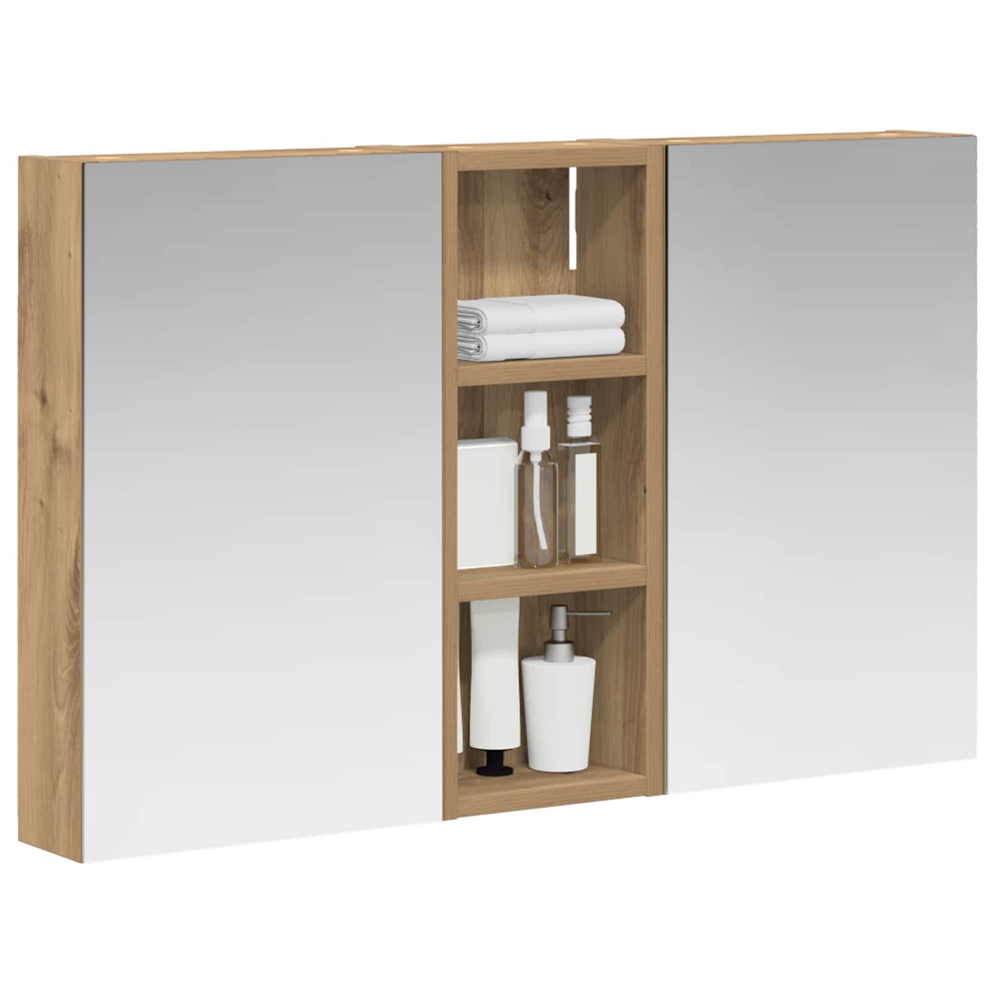 Bathroom Cabinet Set 3 pcs 80 x 10.5 x 50 cm Engineered wood