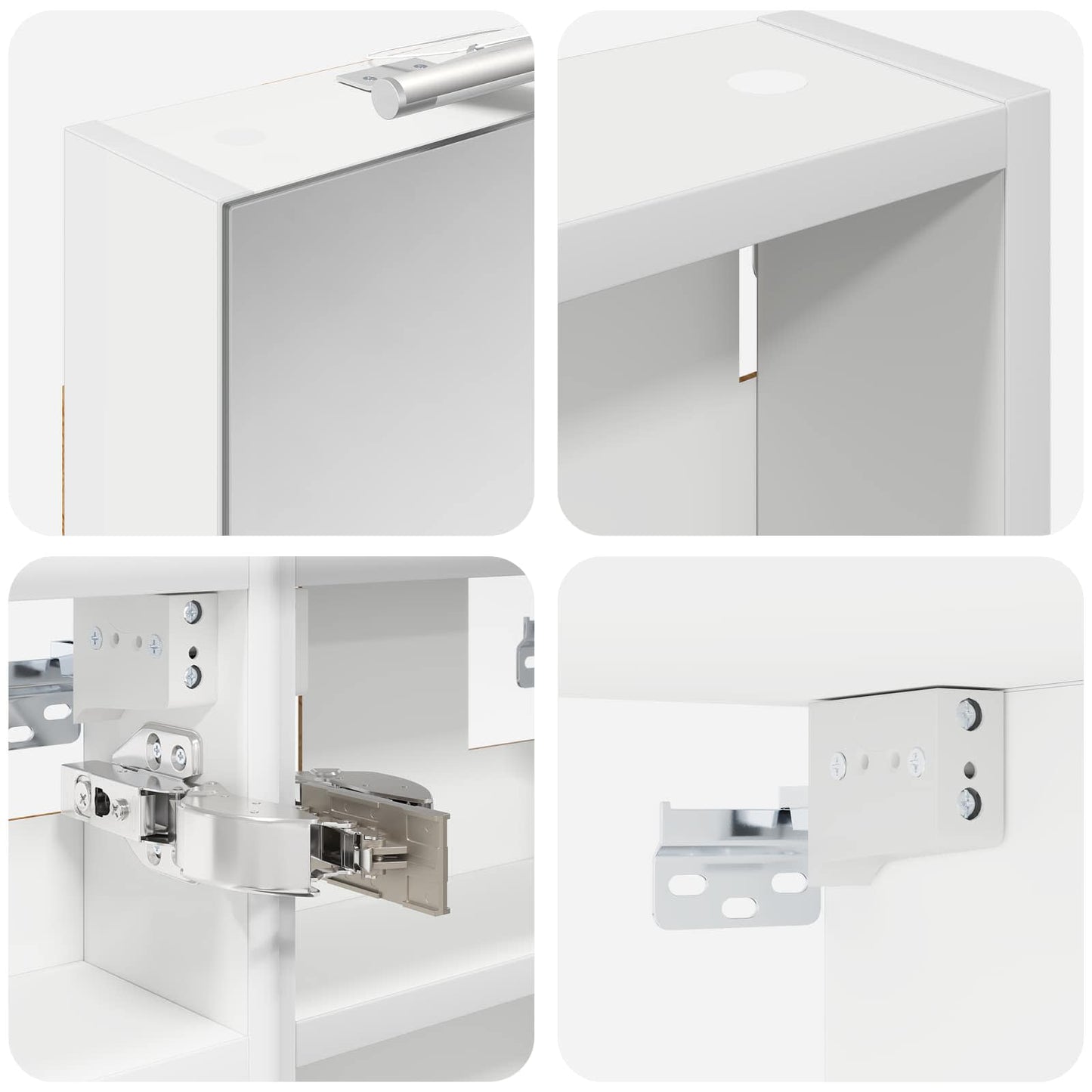 Bathroom Cabinet Set 3 pcs 80 x 10.5 x 50 cm Engineered wood