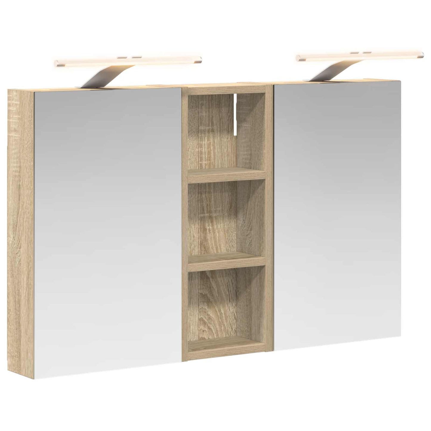 Bathroom Cabinet Set 3 pcs 80 x 10.5 x 50 cm Engineered wood