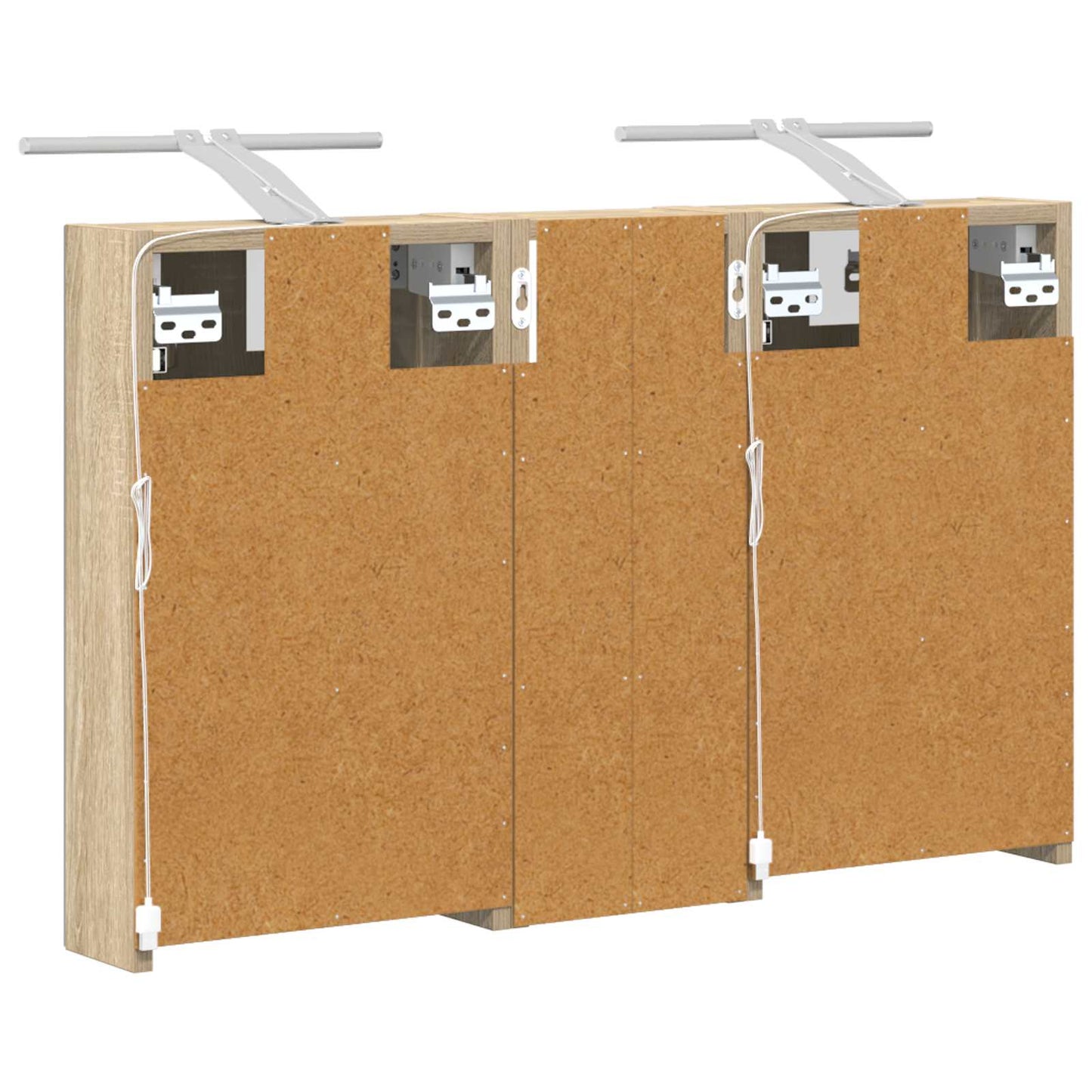 Bathroom Cabinet Set 3 pcs 80 x 10.5 x 50 cm Engineered wood