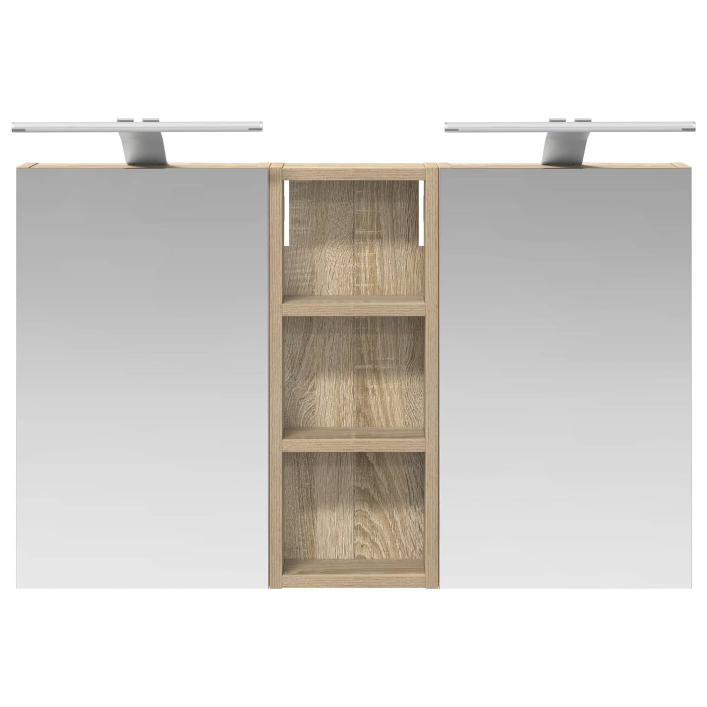 Bathroom Cabinet Set 3 pcs 80 x 10.5 x 50 cm Engineered wood