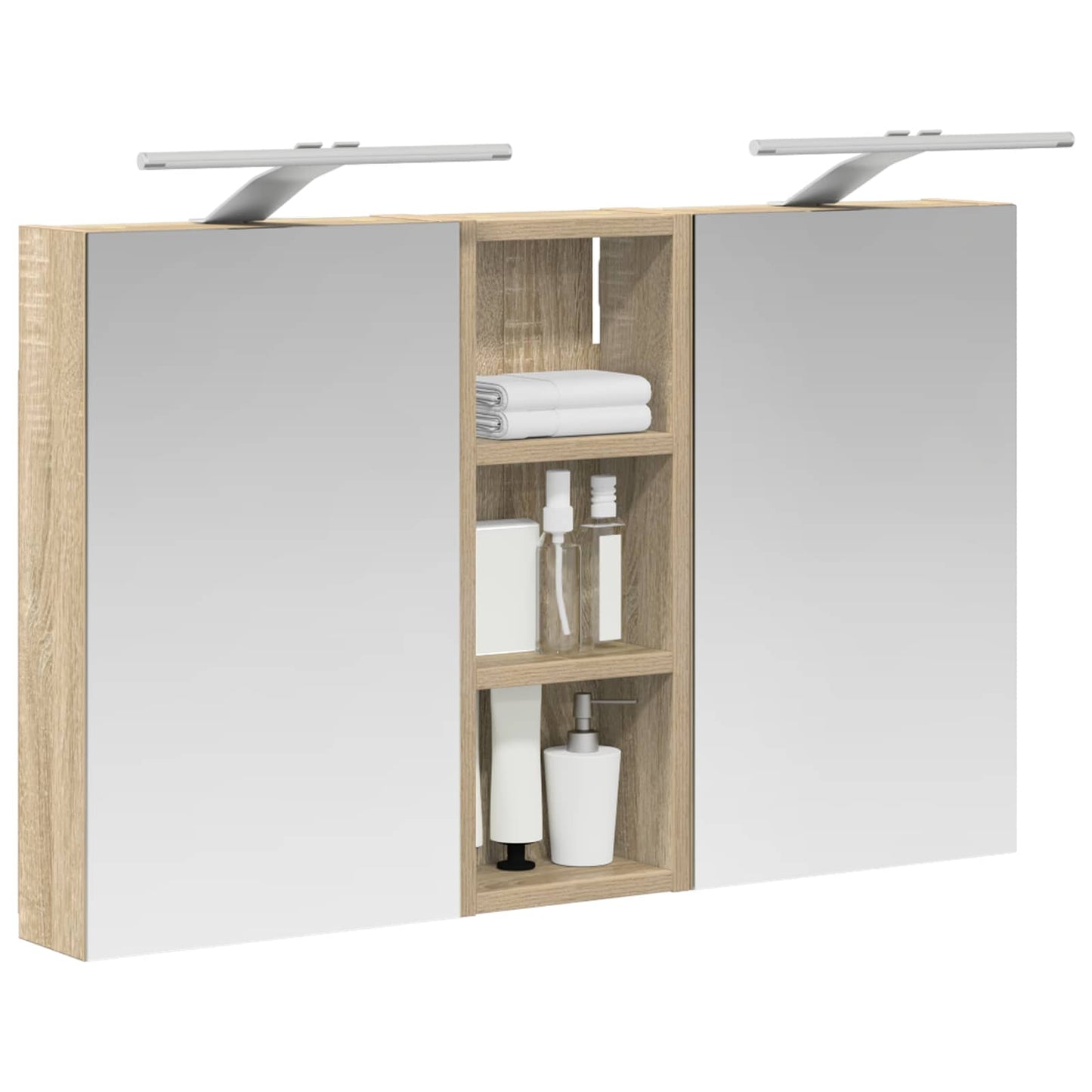 Bathroom Cabinet Set 3 pcs 80 x 10.5 x 50 cm Engineered wood