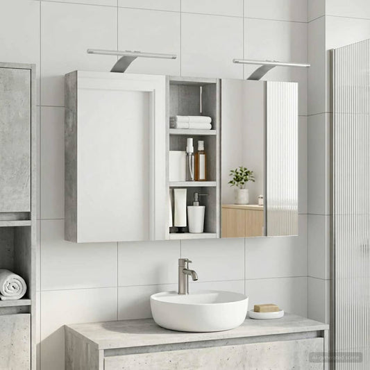 Bathroom Cabinet Set 3 pcs 80 x 10.5 x 50 cm Engineered wood