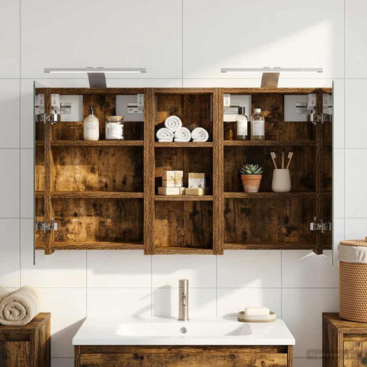 Bathroom Cabinet Set 3 pcs 80 x 10.5 x 50 cm Engineered wood