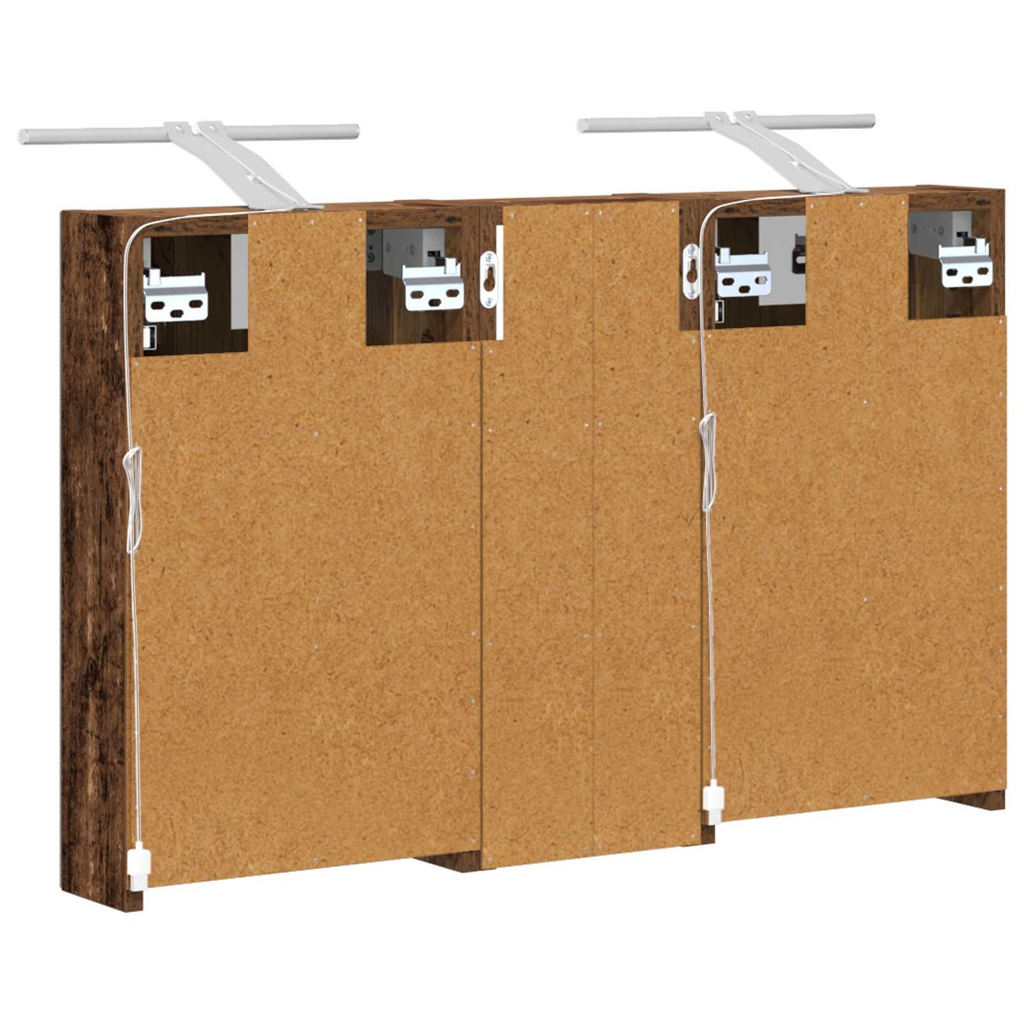 Bathroom Cabinet Set 3 pcs 80 x 10.5 x 50 cm Engineered wood