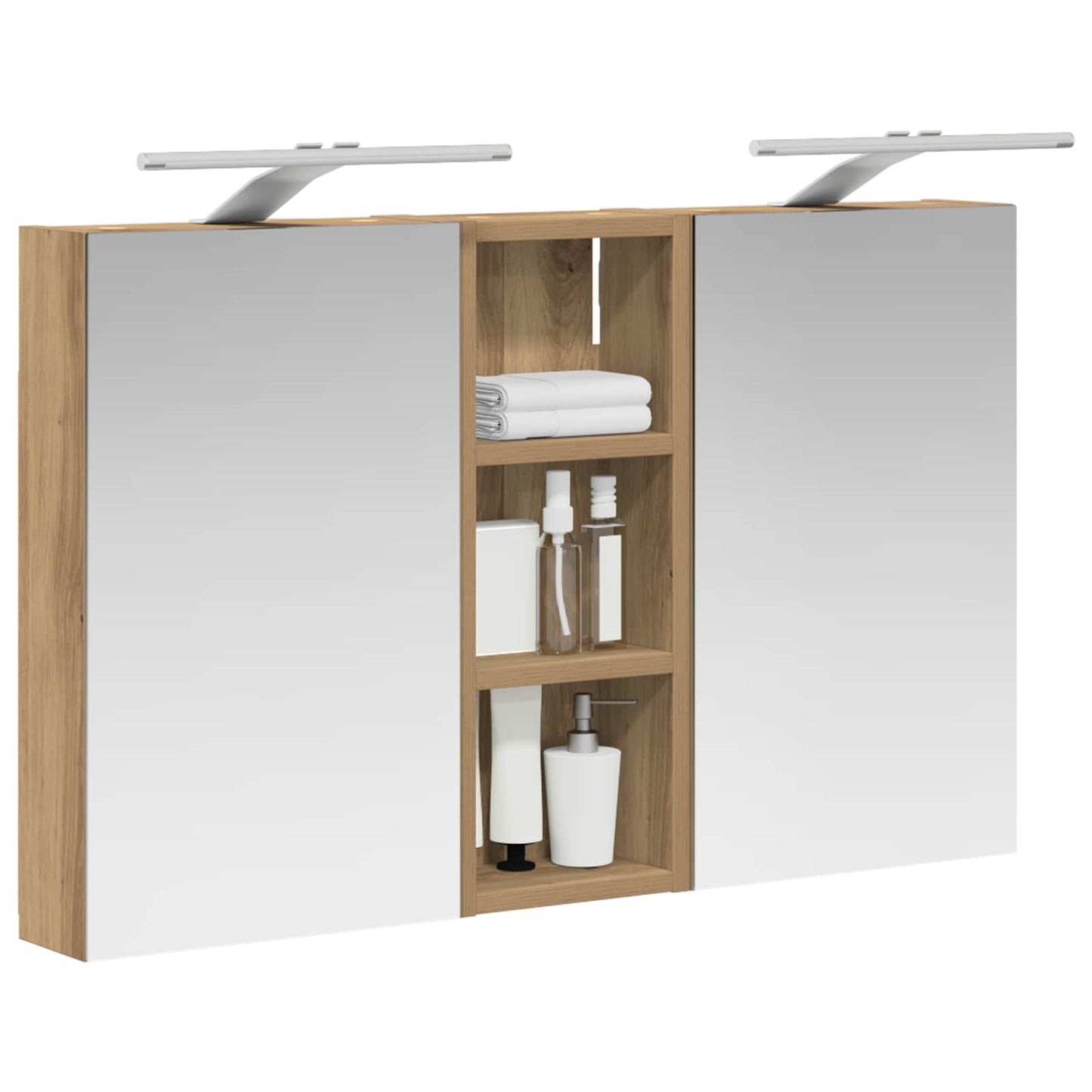 Bathroom Cabinet Set 3 pcs 80 x 10.5 x 50 cm Engineered wood