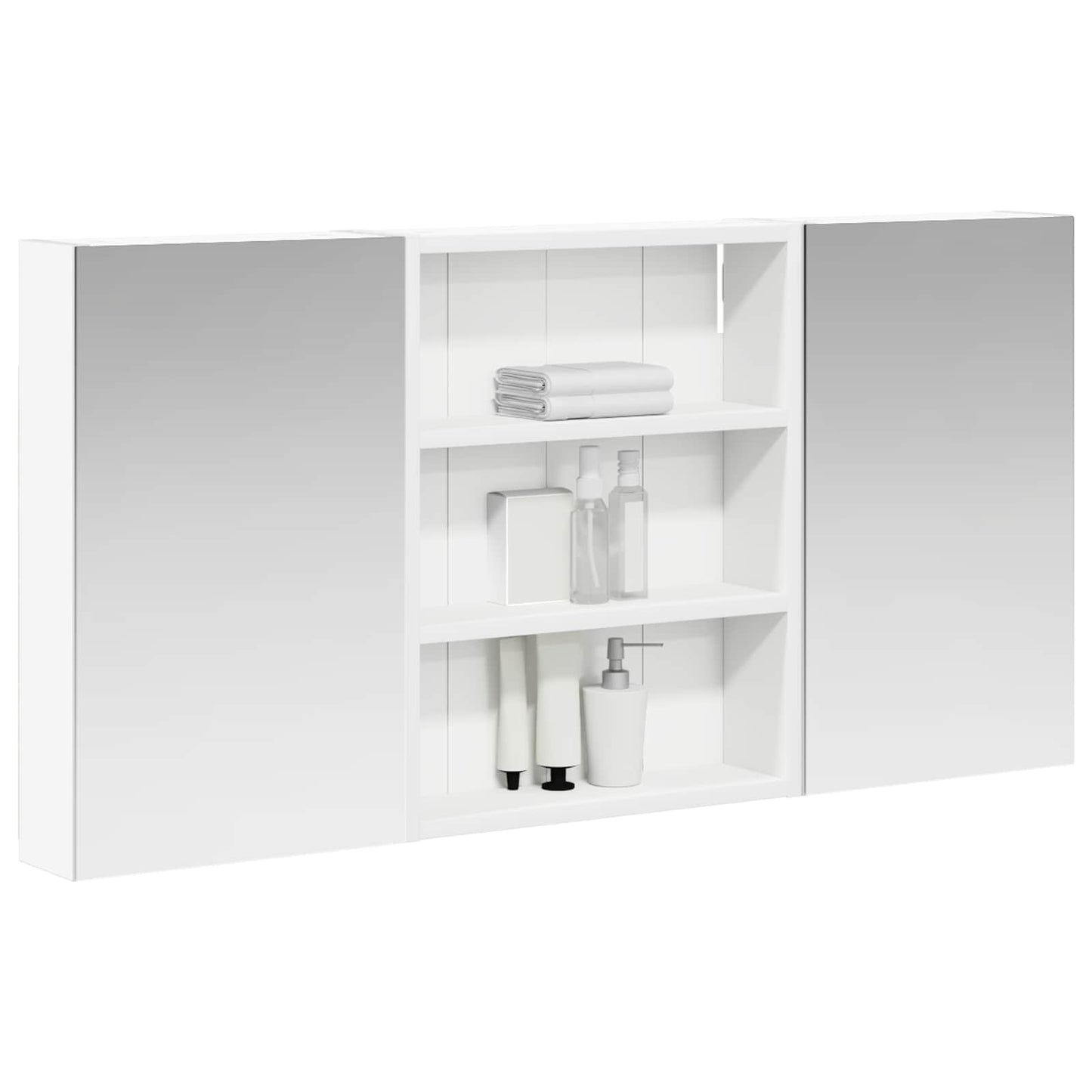 Bathroom Cabinet Set 3 pcs 100 x 10.5 x 50 cm Engineered wood