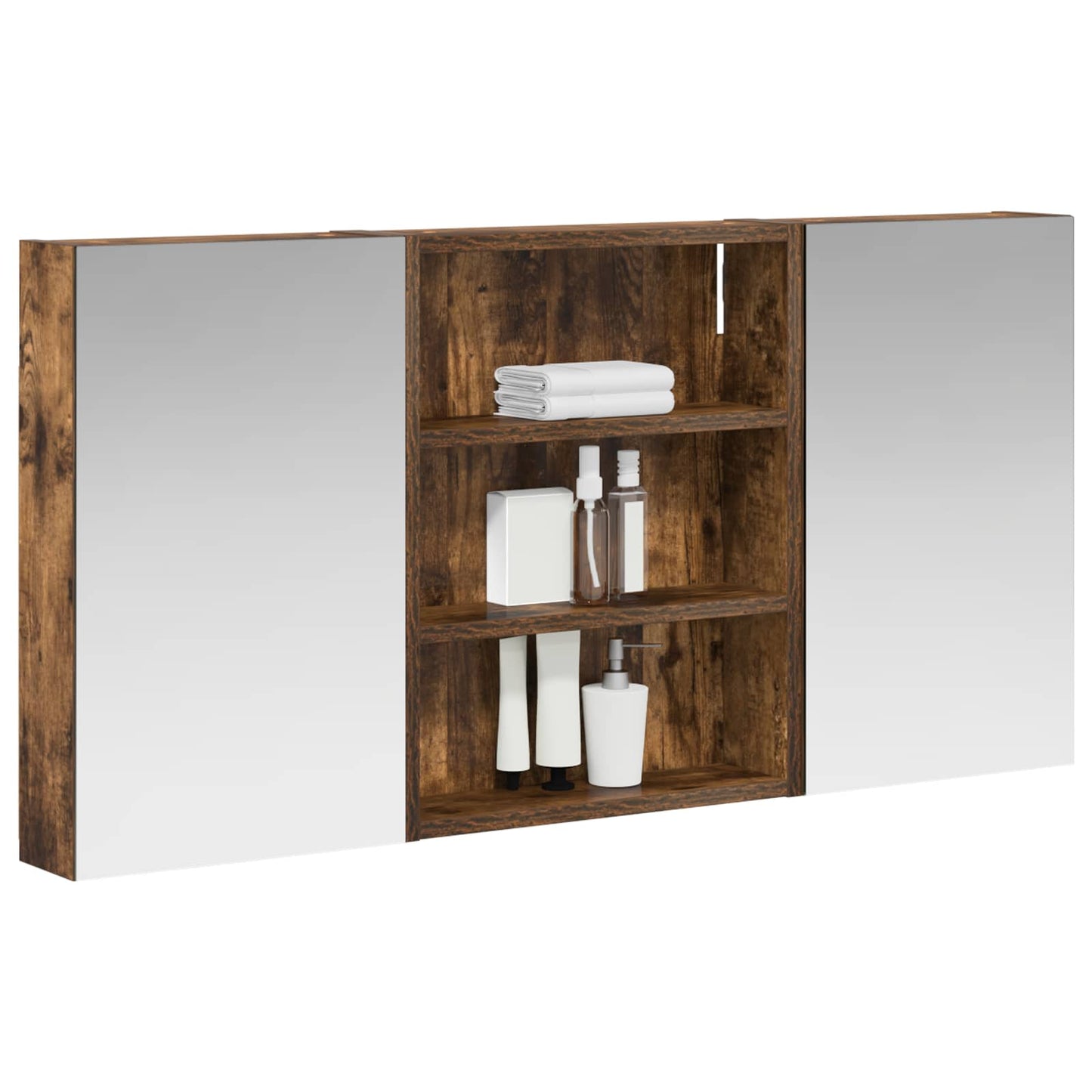 Bathroom Cabinet Set 3 pcs 100 x 10.5 x 50 cm Engineered wood