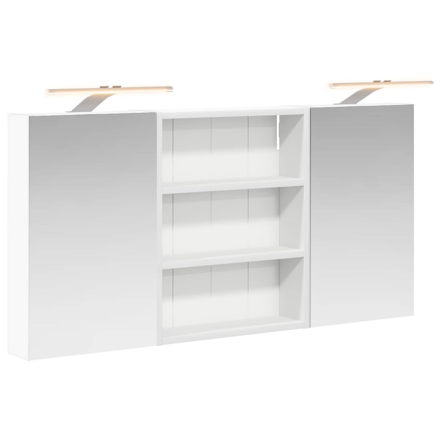 Bathroom Cabinet Set 3 pcs 100 x 10.5 x 50 cm Engineered wood