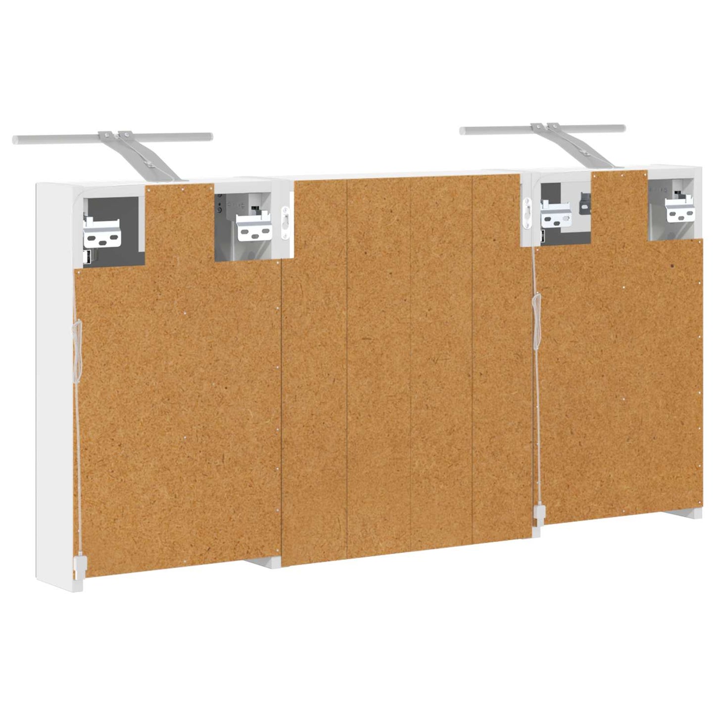 Bathroom Cabinet Set 3 pcs 100 x 10.5 x 50 cm Engineered wood