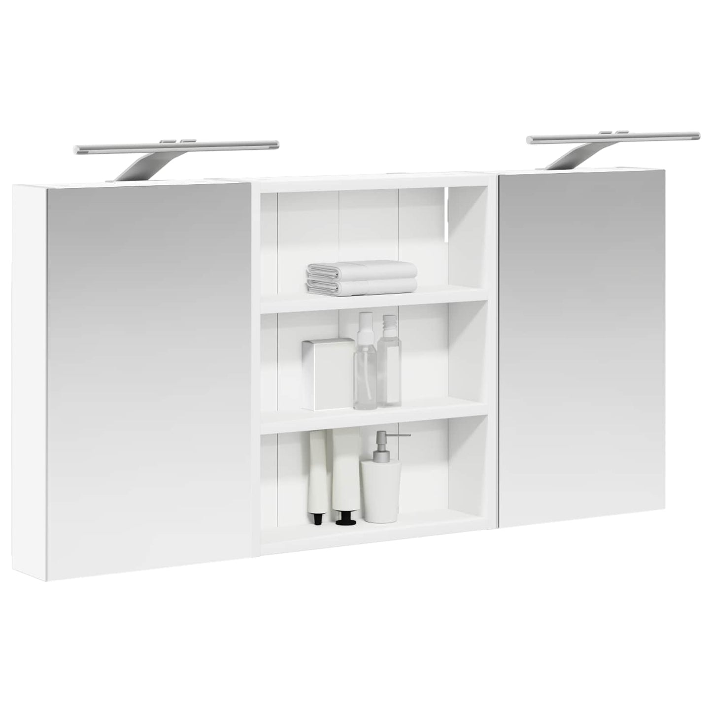 Bathroom Cabinet Set 3 pcs 100 x 10.5 x 50 cm Engineered wood