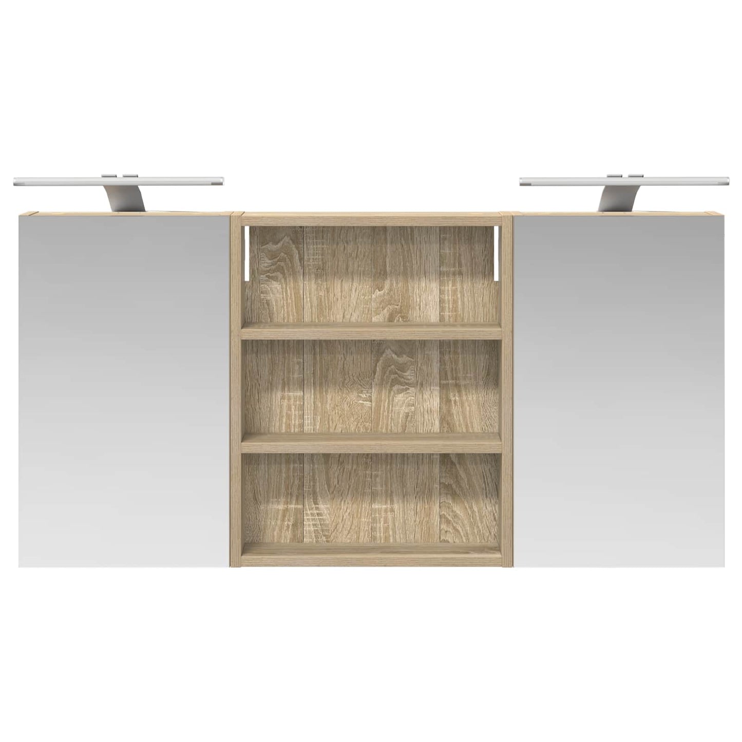 Bathroom Cabinet Set 3 pcs 100 x 10.5 x 50 cm Engineered wood