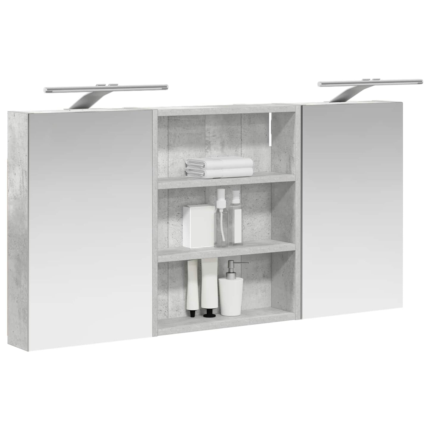 Bathroom Cabinet Set 3 pcs 100 x 10.5 x 50 cm Engineered wood