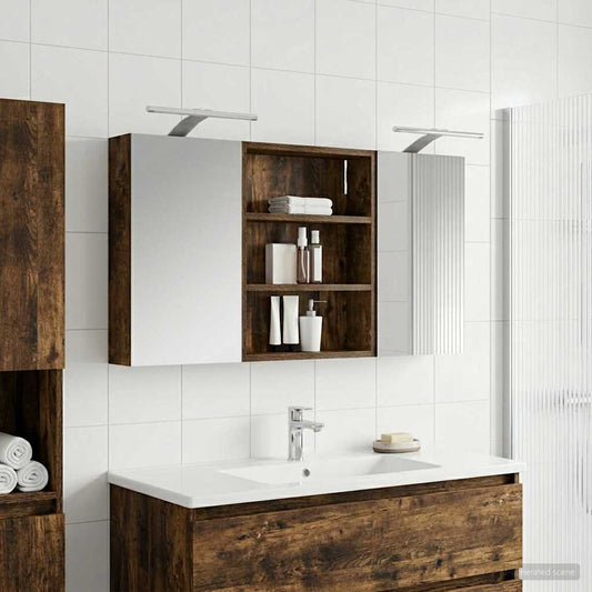 Bathroom Cabinet Set 3 pcs 100 x 10.5 x 50 cm Engineered wood