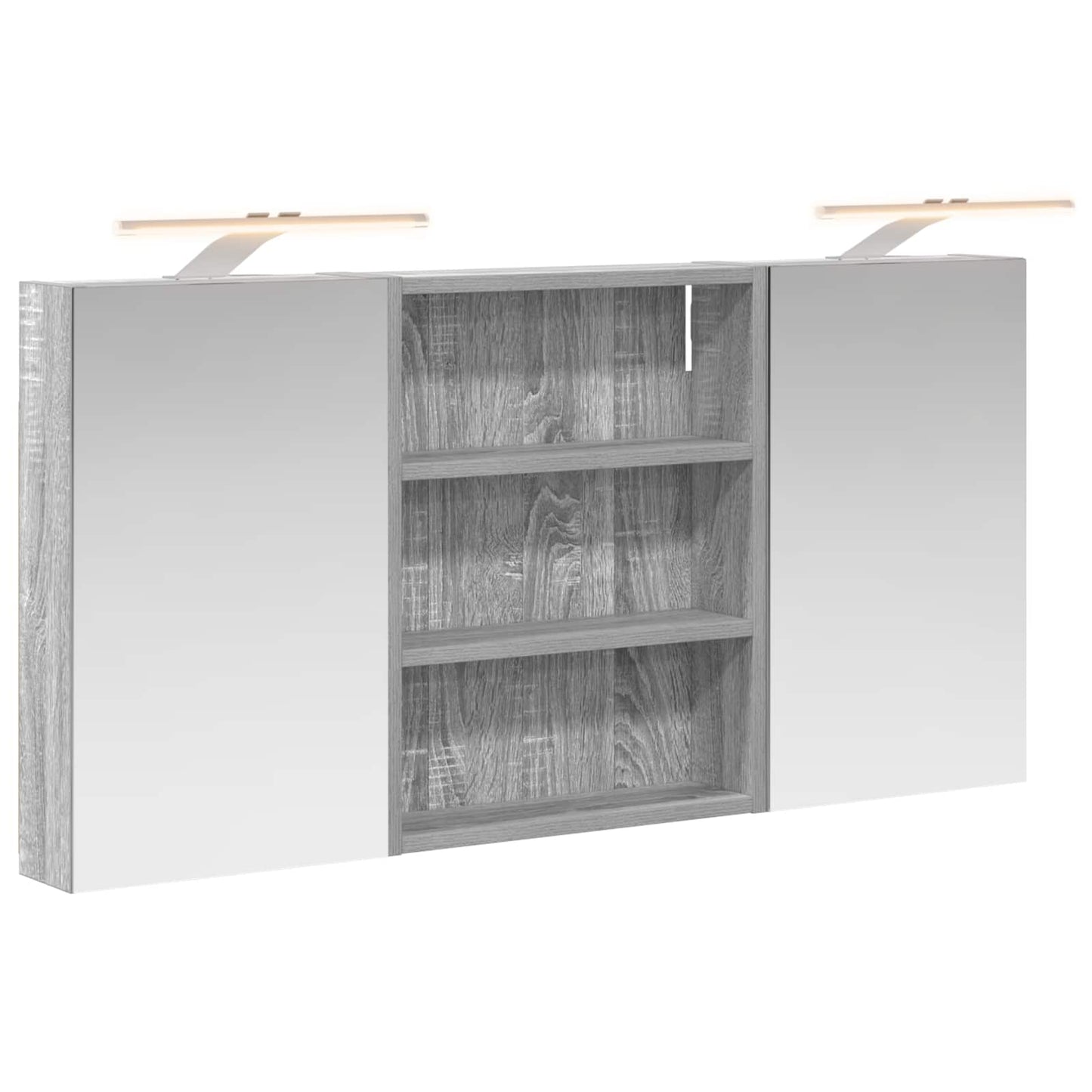 Bathroom Cabinet Set 3 pcs 100 x 10.5 x 50 cm Engineered wood