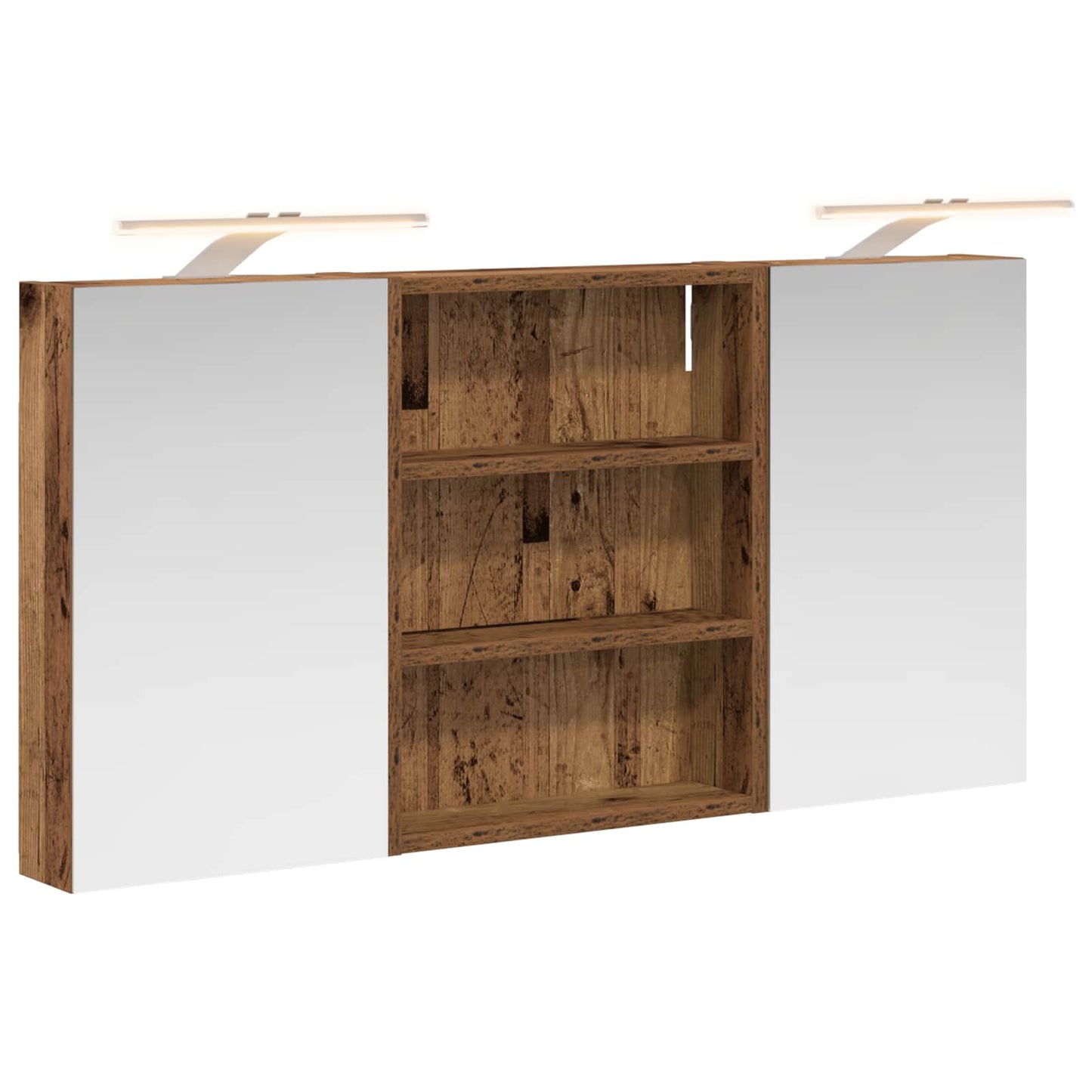 Bathroom Cabinet Set 3 pcs 100 x 10.5 x 50 cm Engineered wood