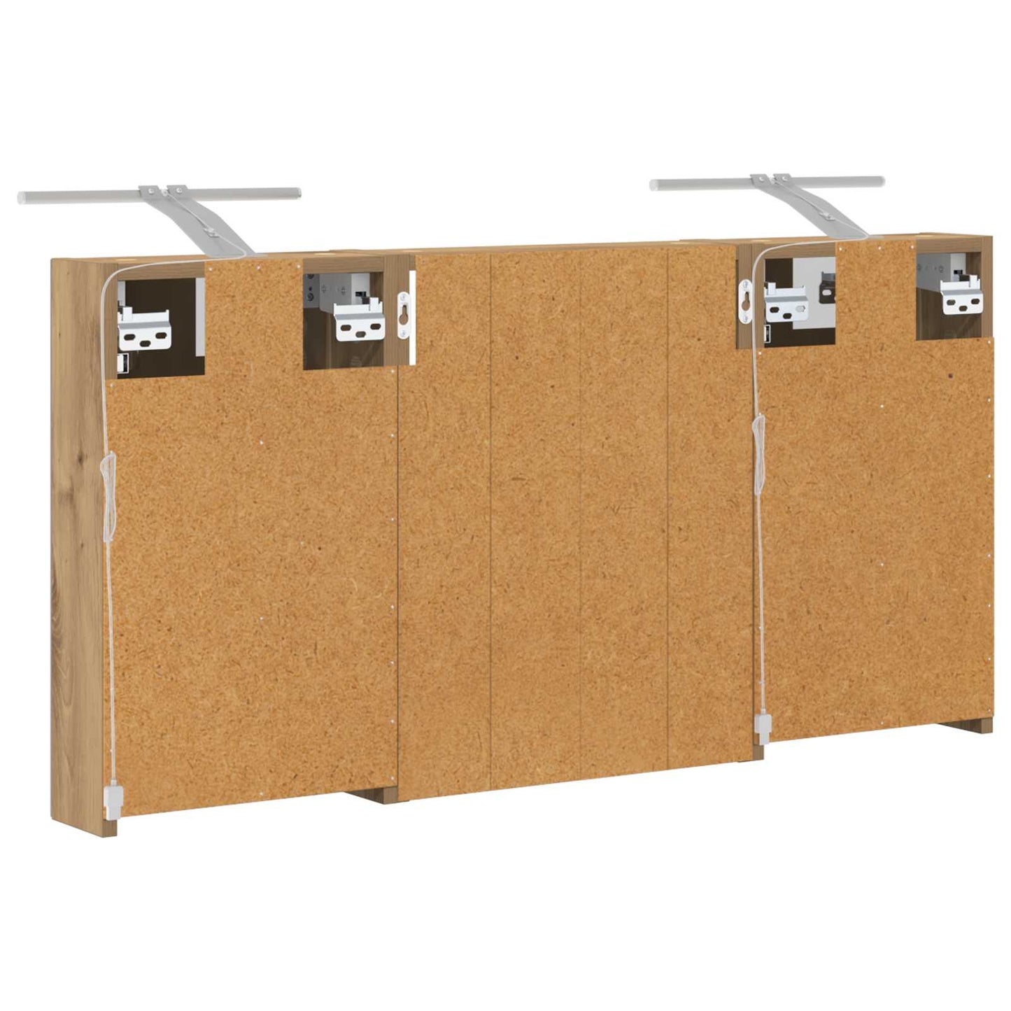 Bathroom Cabinet Set 3 pcs 100 x 10.5 x 50 cm Engineered wood