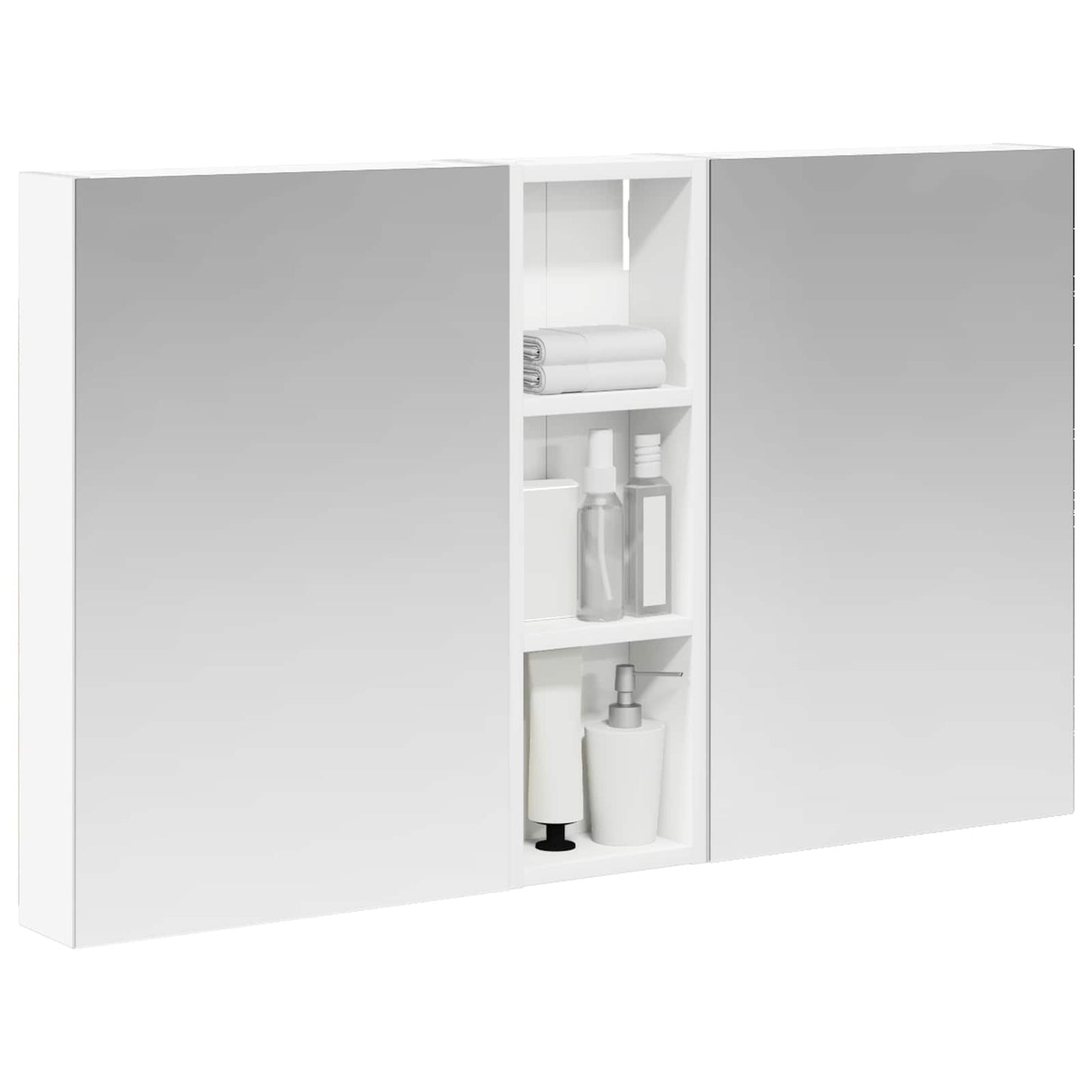 Bathroom Cabinet Set 3 pcs 100 x 10.5 x 60.5 cm Engineered wood