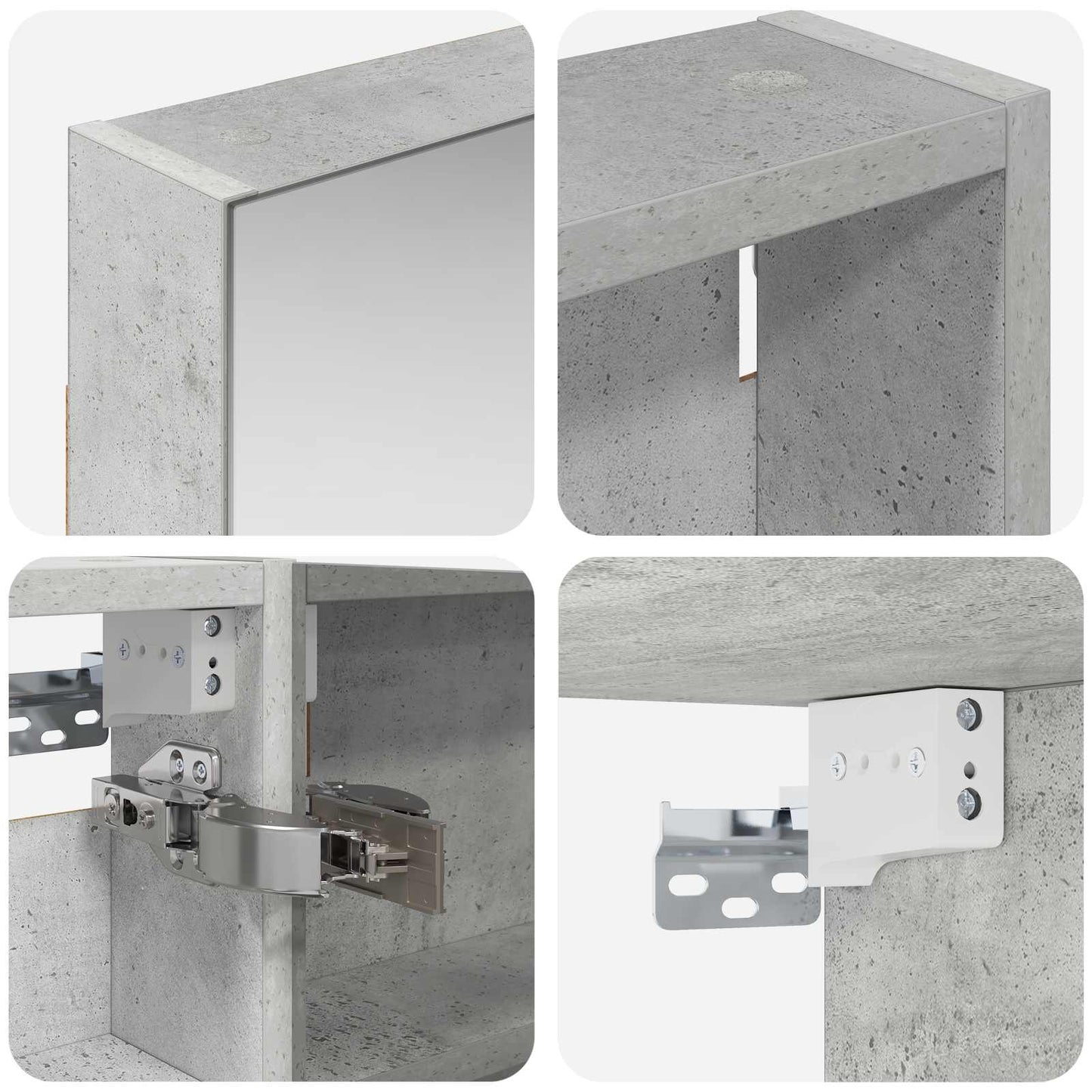 Bathroom Cabinet Set 3 pcs 100 x 10.5 x 60.5 cm Engineered wood