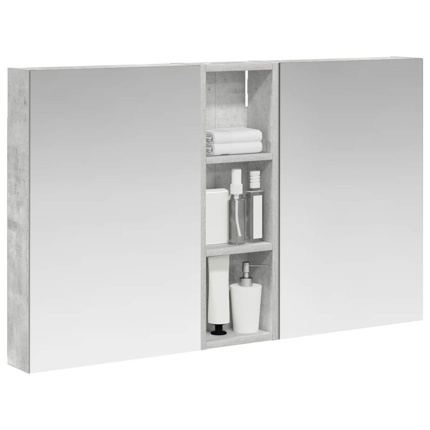 Bathroom Cabinet Set 3 pcs 100 x 10.5 x 60.5 cm Engineered wood