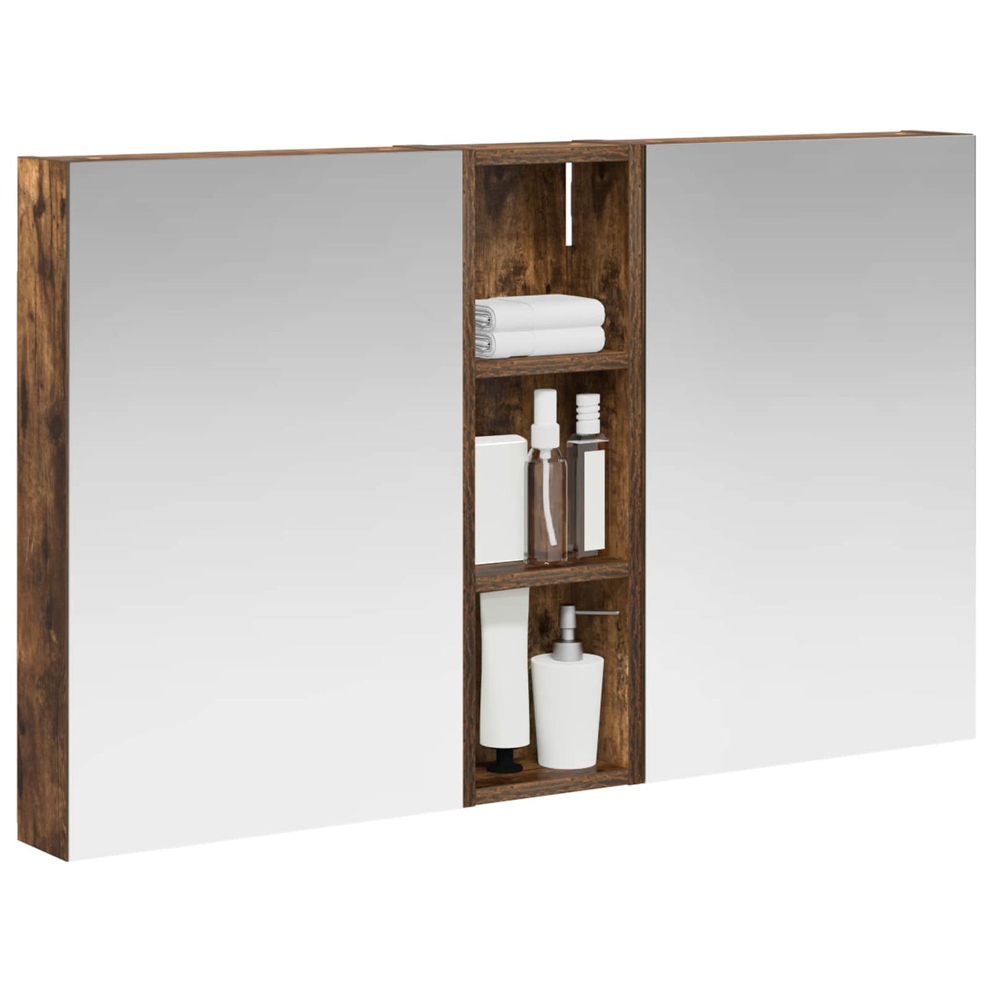 Bathroom Cabinet Set 3 pcs 100 x 10.5 x 60.5 cm Engineered wood
