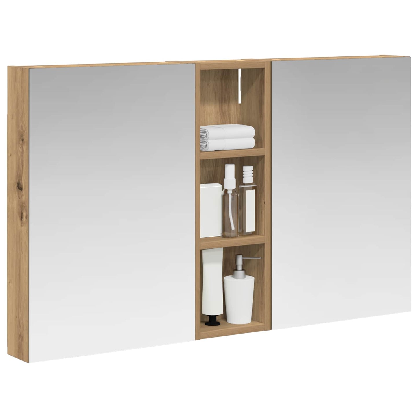 Bathroom Cabinet Set 3 pcs 100 x 10.5 x 60.5 cm Engineered wood