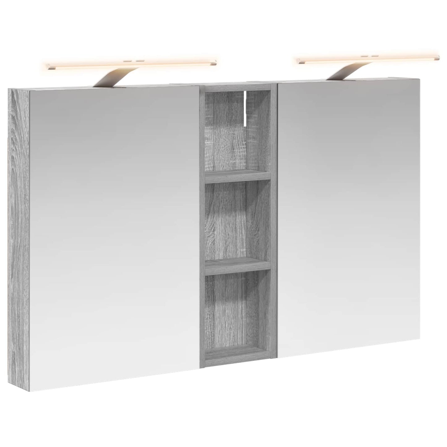 Bathroom Cabinet Set 3 pcs 100 x 10.5 x 60.5 cm Engineered wood