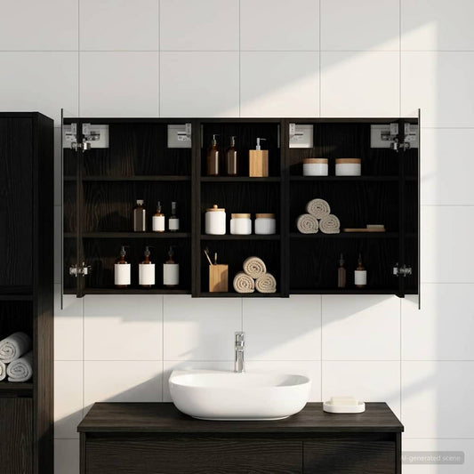 Bathroom Cabinet Set 3 pcs 110 x 10.5 x 60.5 cm Engineered wood