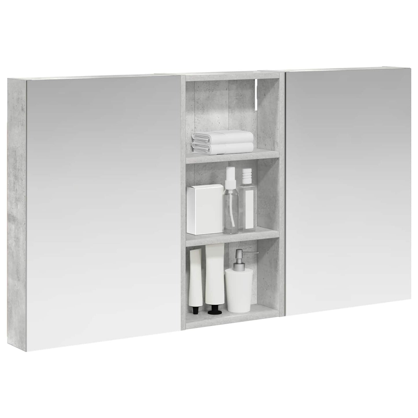 Bathroom Cabinet Set 3 pcs 110 x 10.5 x 60.5 cm Engineered wood