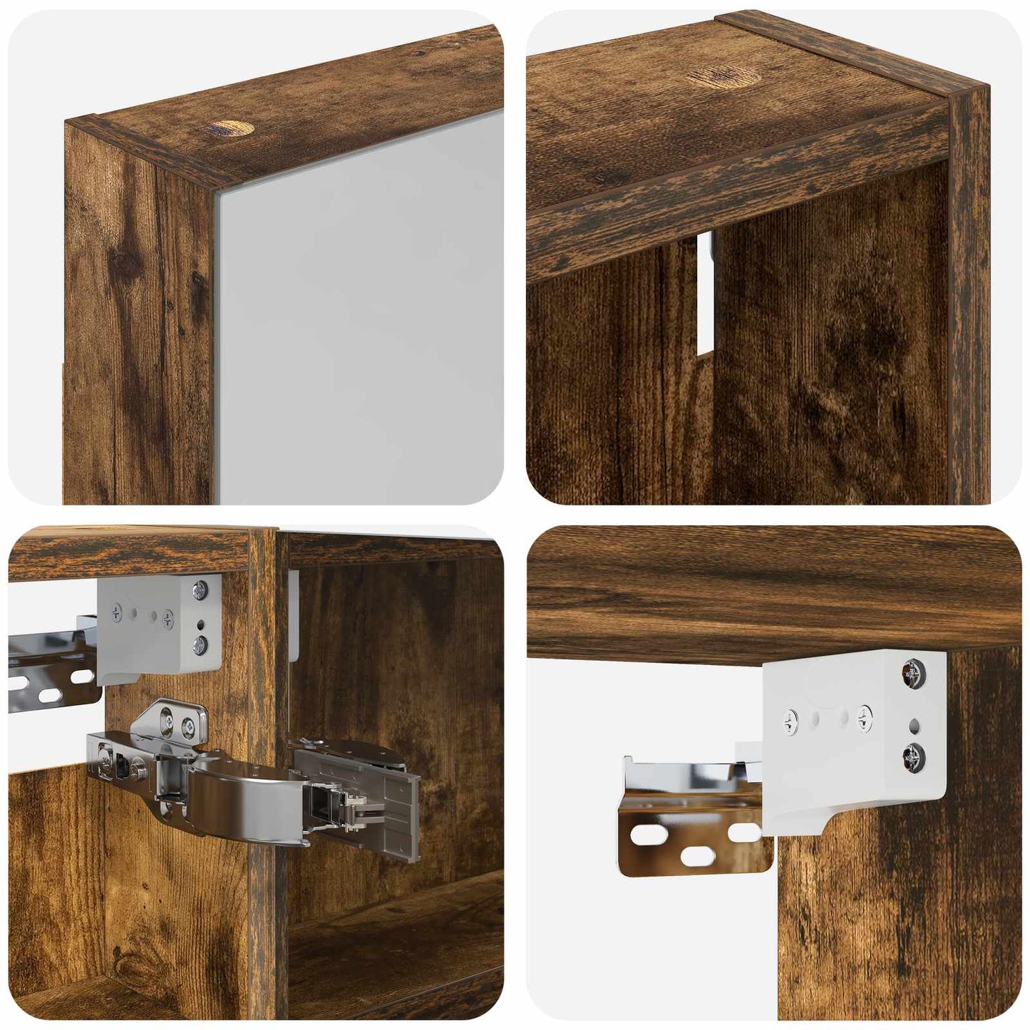 Bathroom Cabinet Set 3 pcs 110 x 10.5 x 60.5 cm Engineered wood