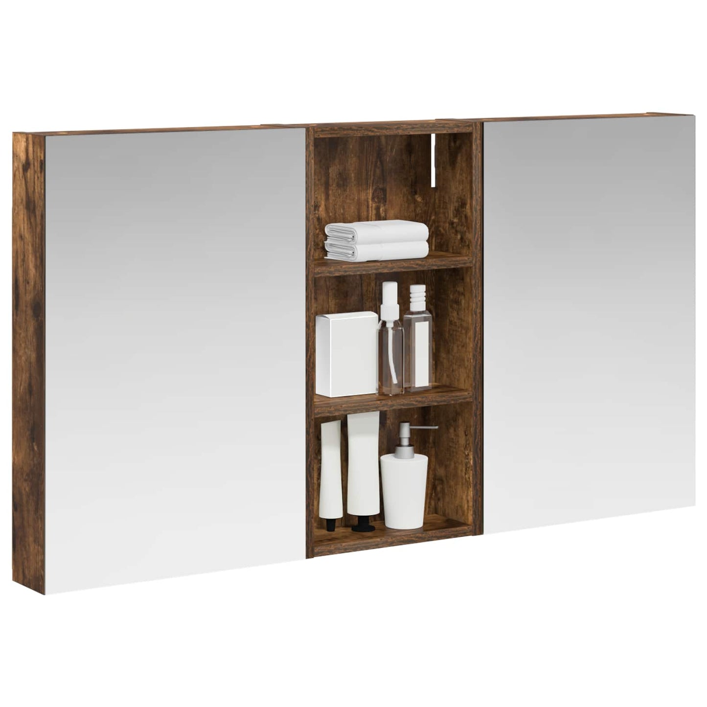 Bathroom Cabinet Set 3 pcs 110 x 10.5 x 60.5 cm Engineered wood